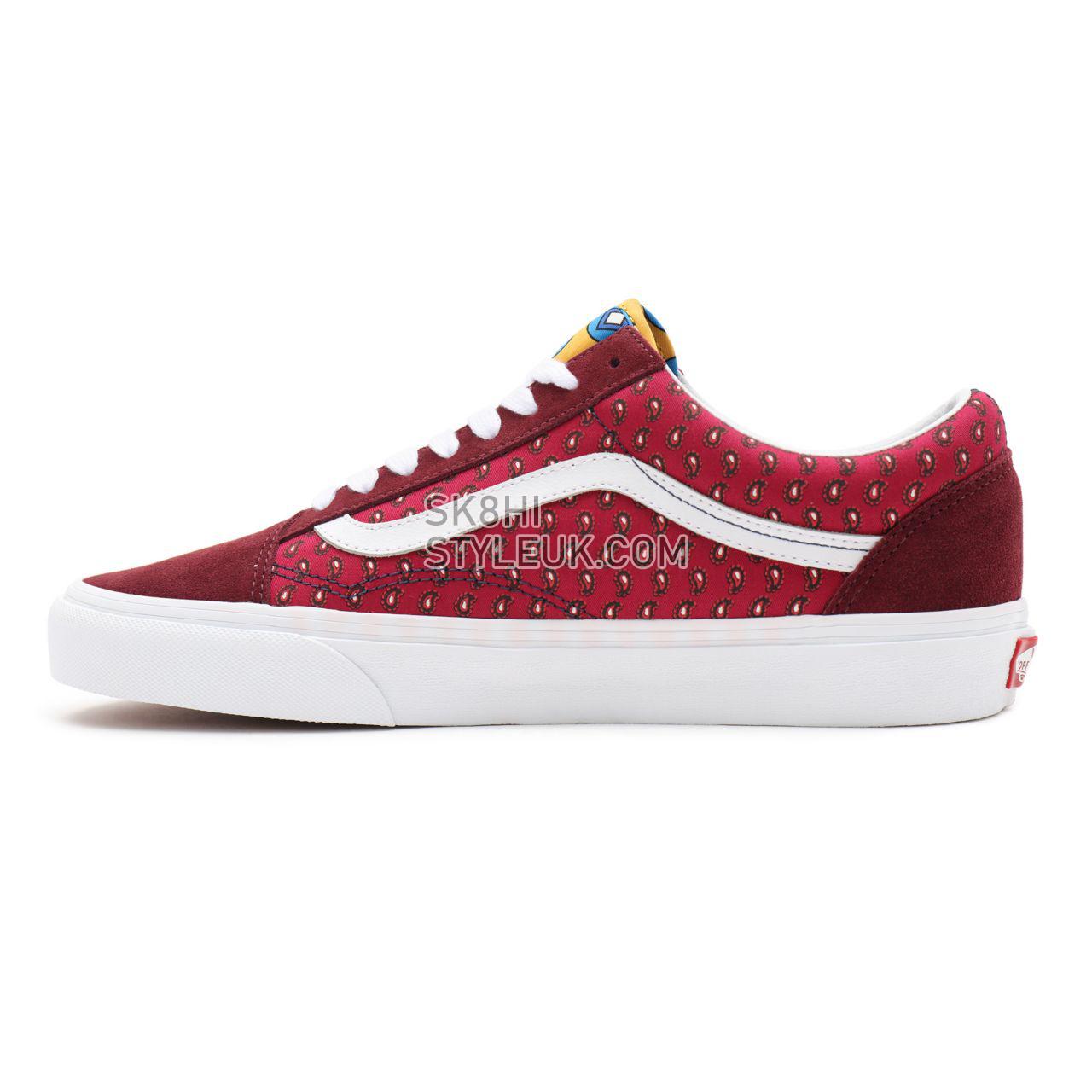 Vans Tie Print Mix Old Skool Multicolour Classic Mens Womens - (Tie Print Mix) port royale/multi VN0A38G19XI Shoes