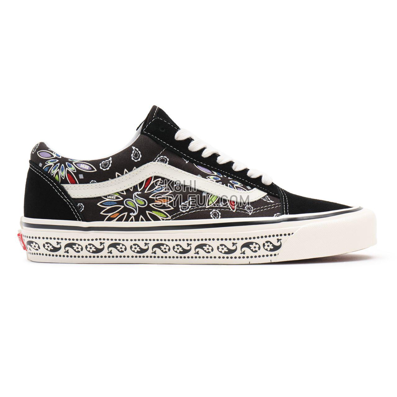 Vans Anahiem Factory Old Skool 36 DX Black Classic Mens Womens - (Anaheim Factory) Vans paisley/black VN0A54F39GG Shoes