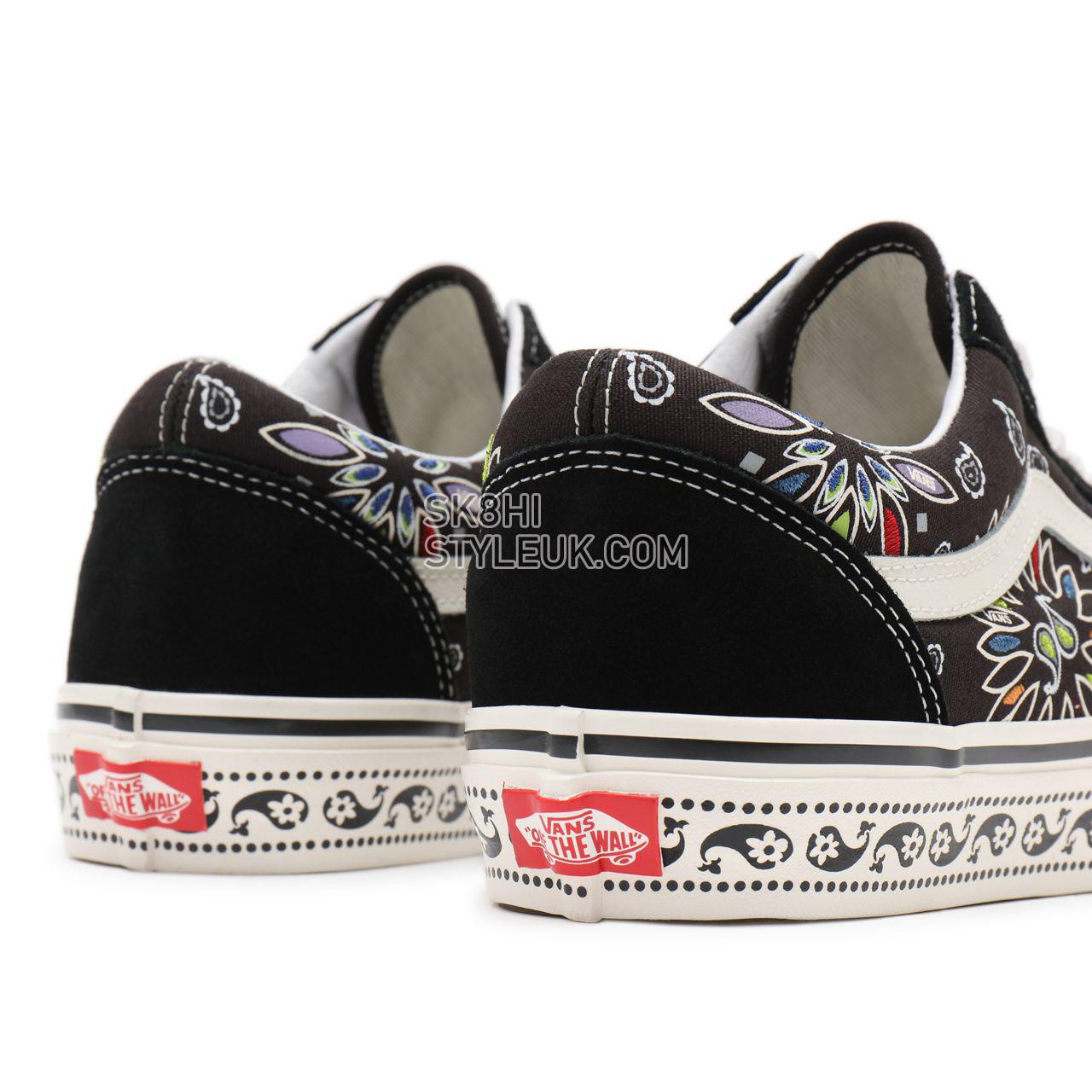 Vans Anahiem Factory Old Skool 36 DX Black Classic Mens Womens - (Anaheim Factory) Vans paisley/black VN0A54F39GG Shoes