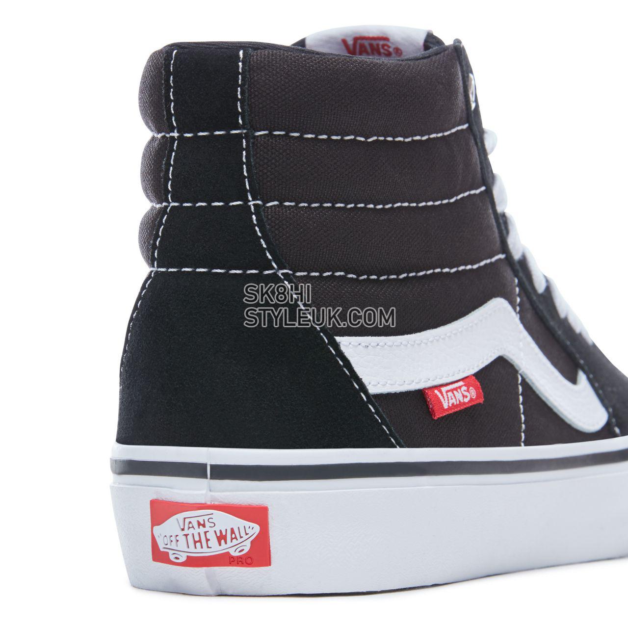 Vans Sk8-Hi Pro Classic Mens Womens - Black/White VN000VHGY28 Shoes