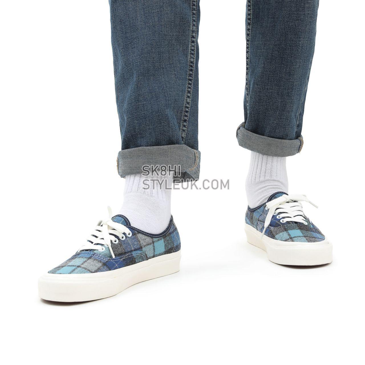 Vans Anaheim Factory Authentic 44 DX Blue Classic Mens Womens - (Anaheim Factory) pendleton/beach boy plaid VN0A54F29GS Shoes