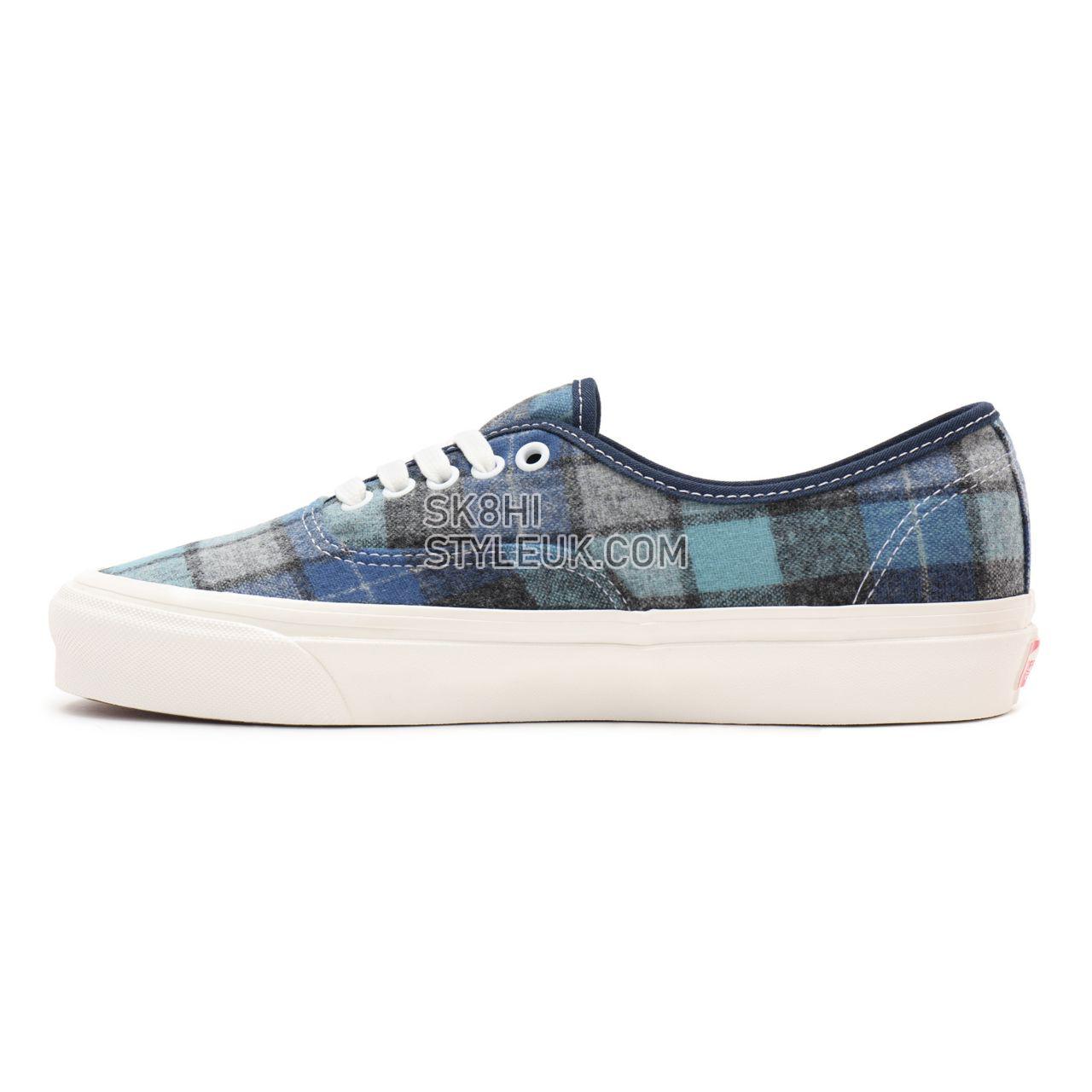 Vans Anaheim Factory Authentic 44 DX Blue Classic Mens Womens - (Anaheim Factory) pendleton/beach boy plaid VN0A54F29GS Shoes