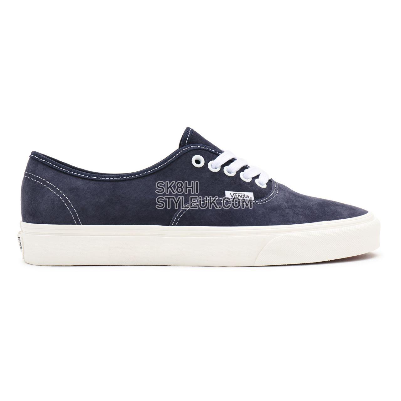 Vans Pig Suede Authentic Blue Classic Mens Womens - (Pig Suede) parisian night/snow white VN0A5HZS9G5 Shoes