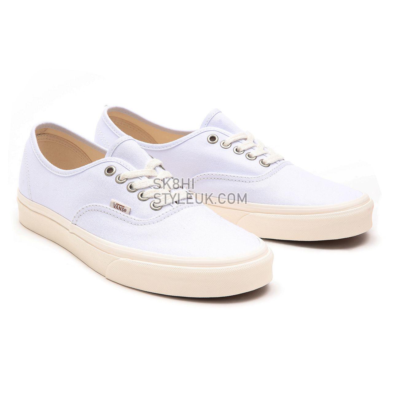 Vans Eco Theory Authentic White Classic Mens Womens - (Eco Theory) white/natural VN0A5HZS9FQ Shoes