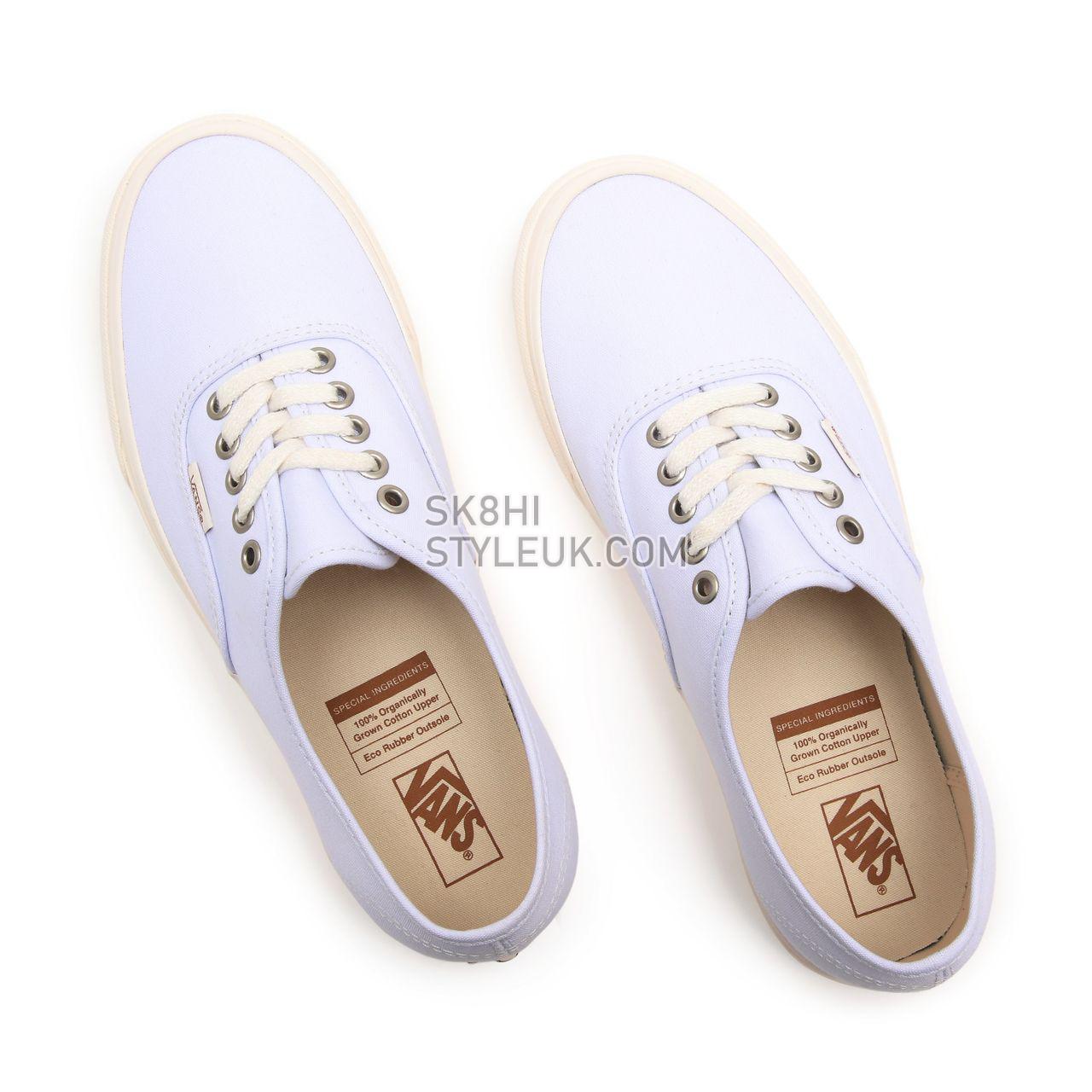 Vans Eco Theory Authentic White Classic Mens Womens - (Eco Theory) white/natural VN0A5HZS9FQ Shoes