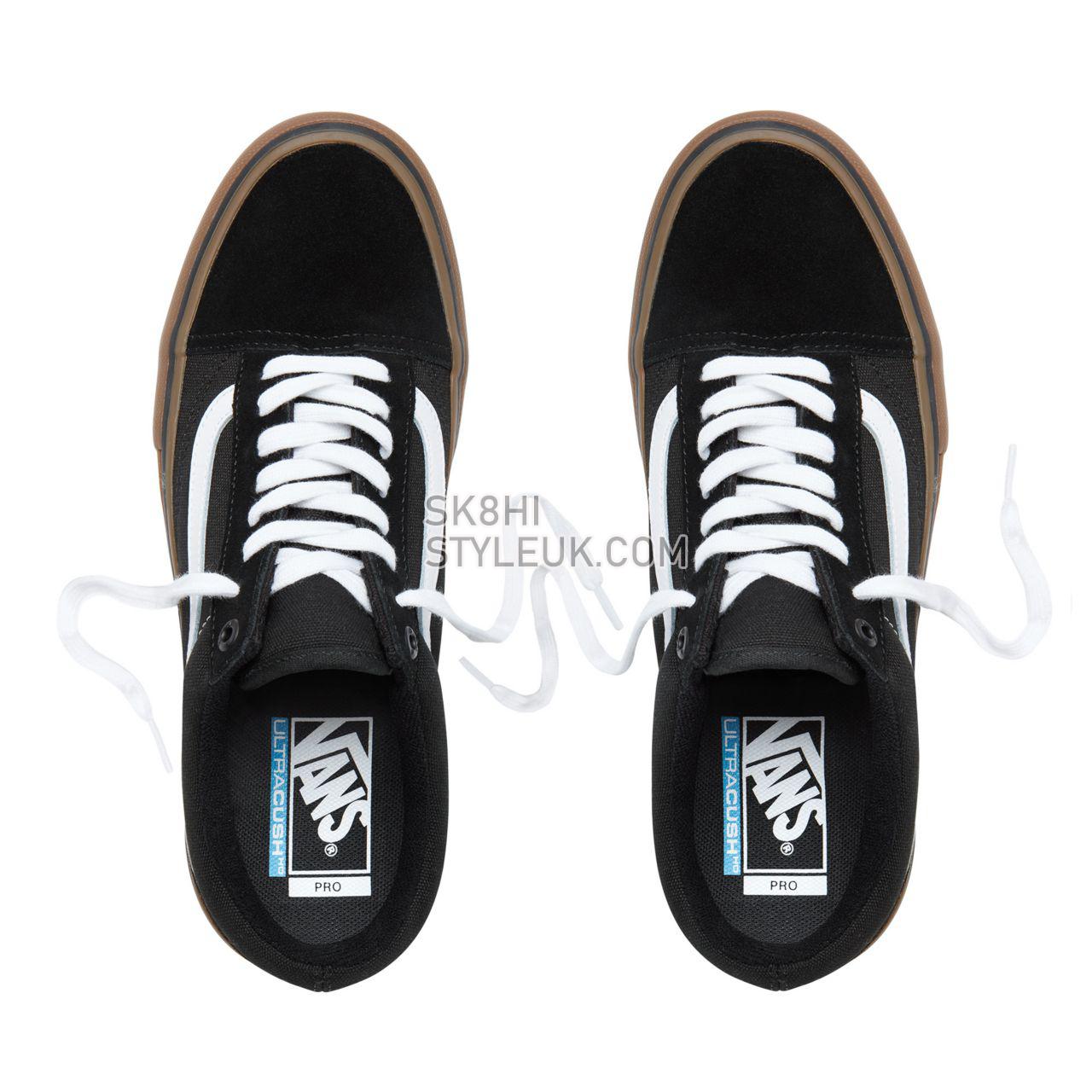 Vans Old Skool Pro Classic Mens Womens - Black-White-Gum VN000ZD4BW9 Shoes