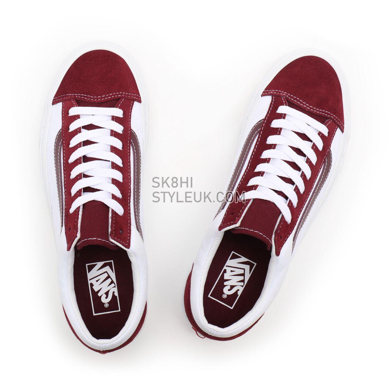 Vans Classic Sport Style 36 Red Classic Mens Womens - (Classic Sport) port royale/true white VN0A54F69YI Shoes