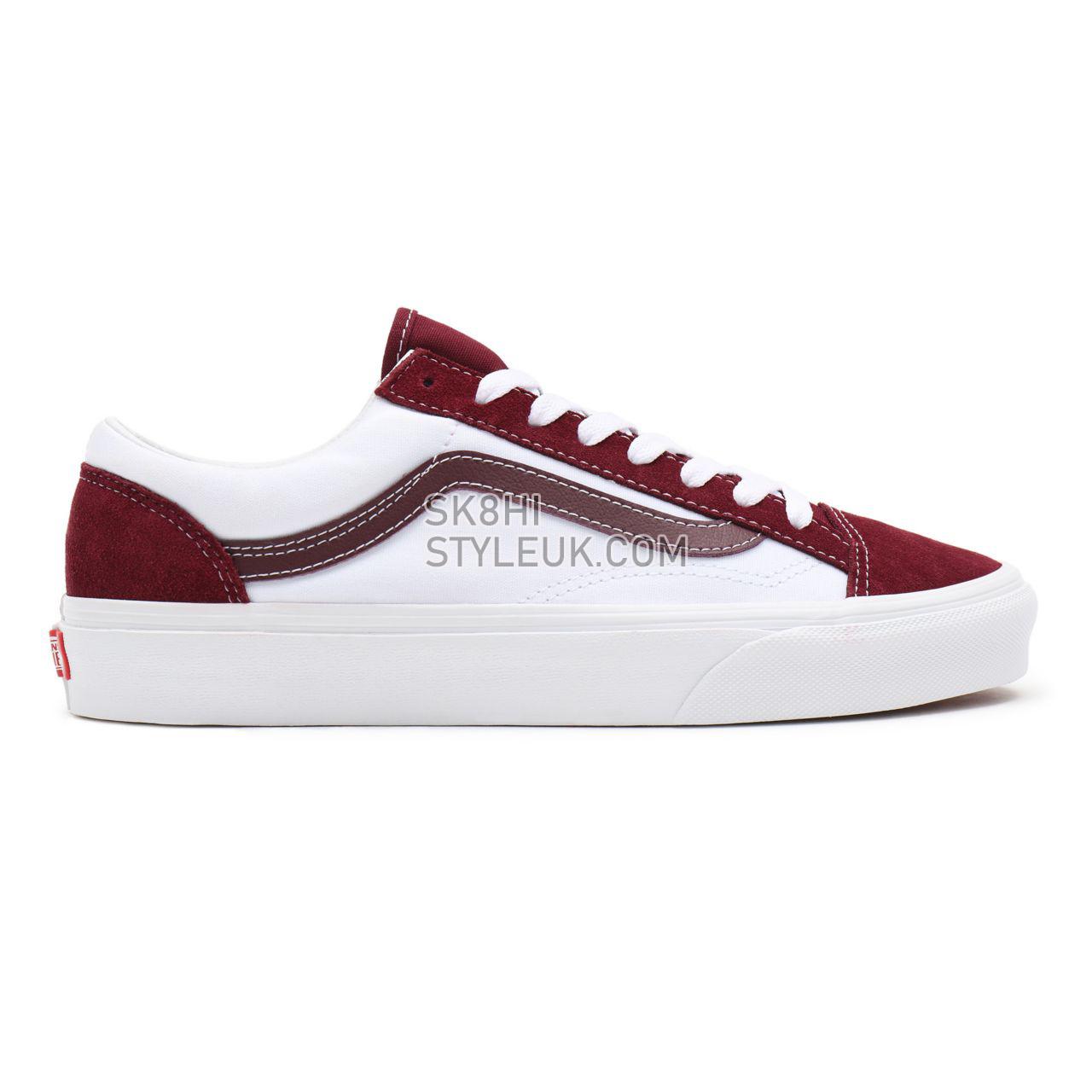 Vans Classic Sport Style 36 Red Classic Mens Womens - (Classic Sport) port royale/true white VN0A54F69YI Shoes