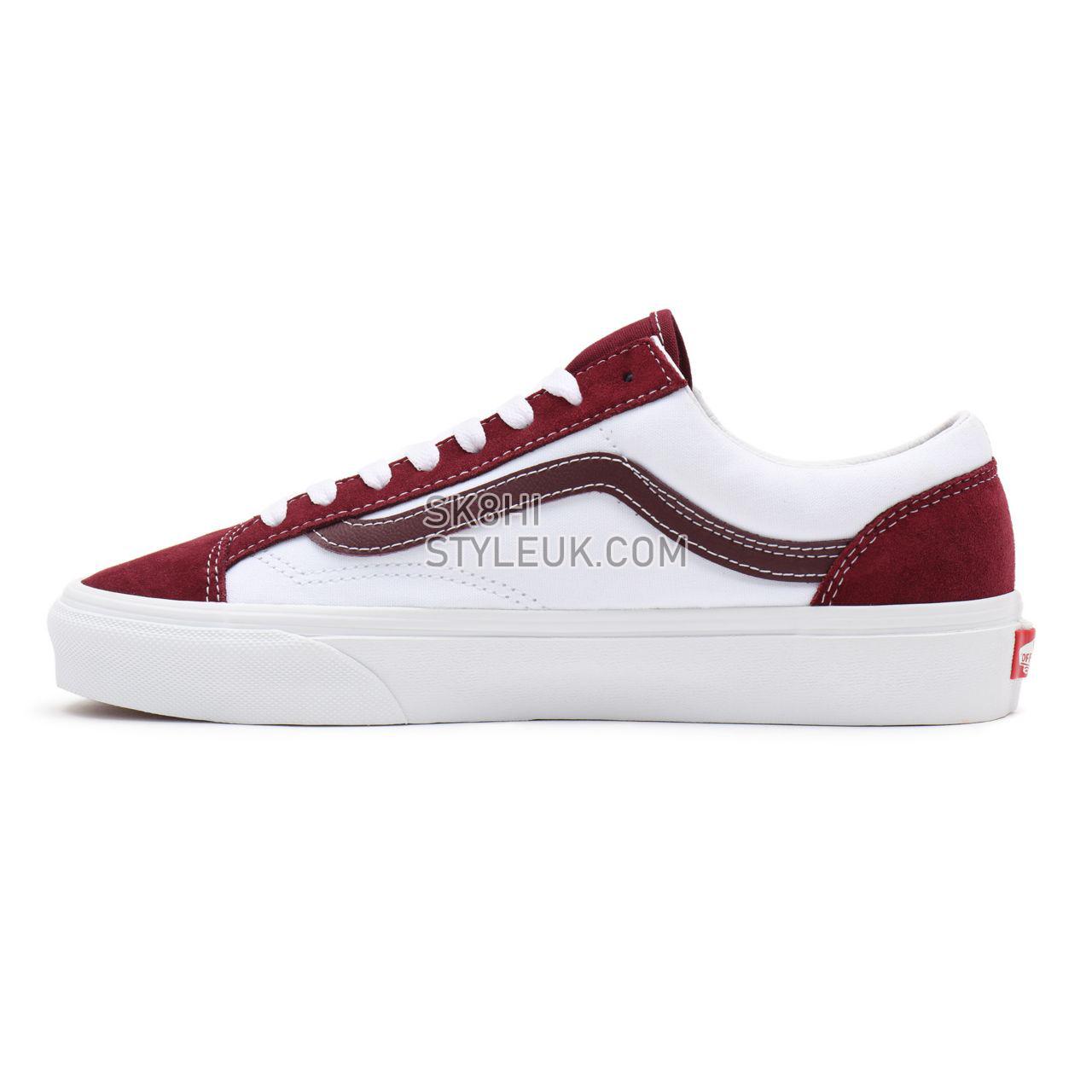 Vans Classic Sport Style 36 Red Classic Mens Womens - (Classic Sport) port royale/true white VN0A54F69YI Shoes