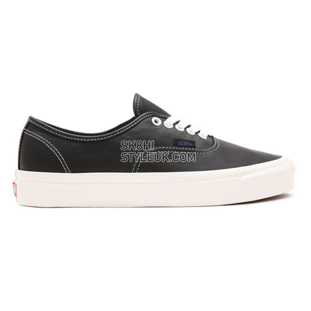 Vans Anaheim Factory Authentic 44 DX Black Classic Mens Womens - (Anaheim Factory) black/leather VN0A54F2103 Shoes