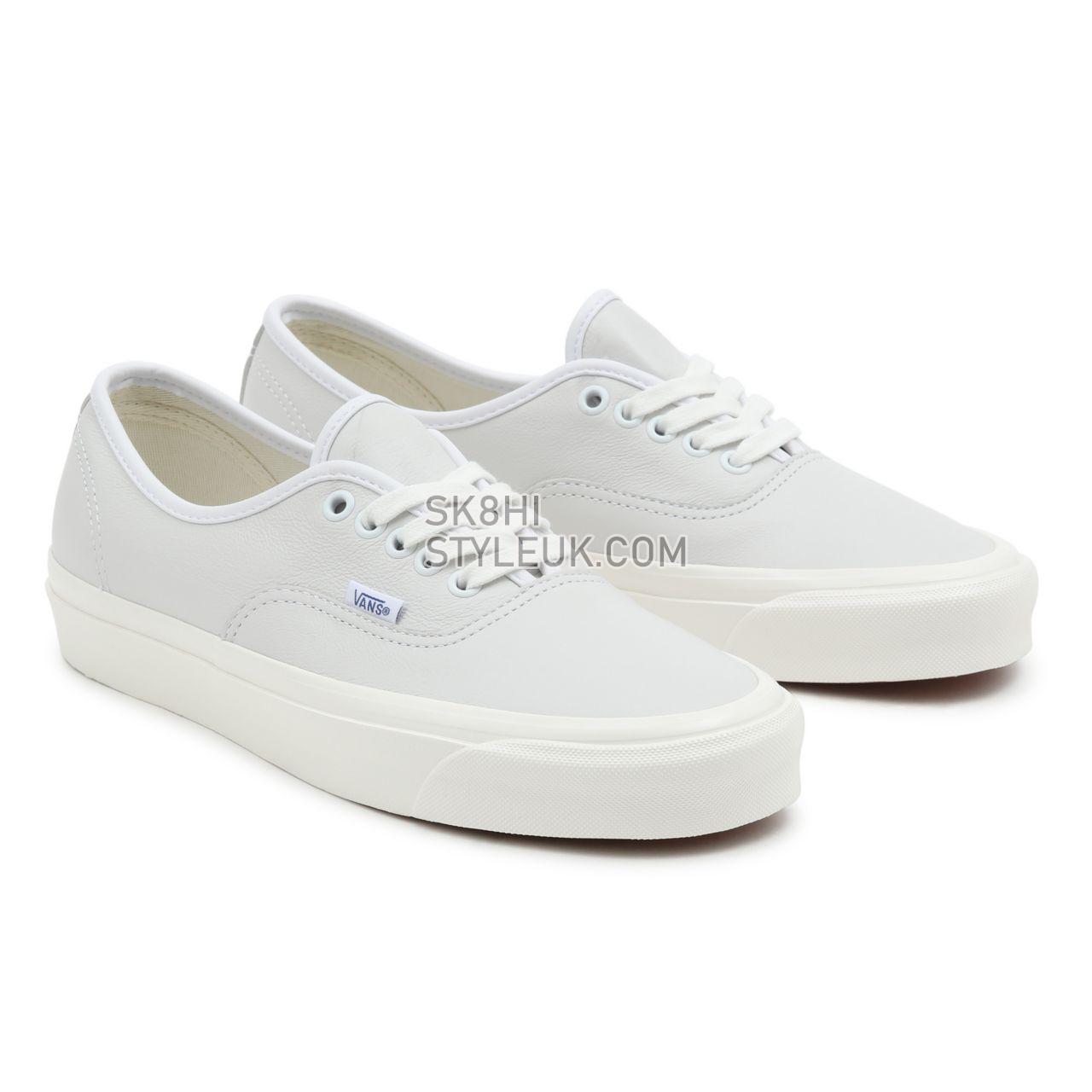 Vans Anaheim Factory Authentic 44 DX White Classic Mens Womens - (Anaheim Factory) True White/Leather VN0A54F2104 Shoes