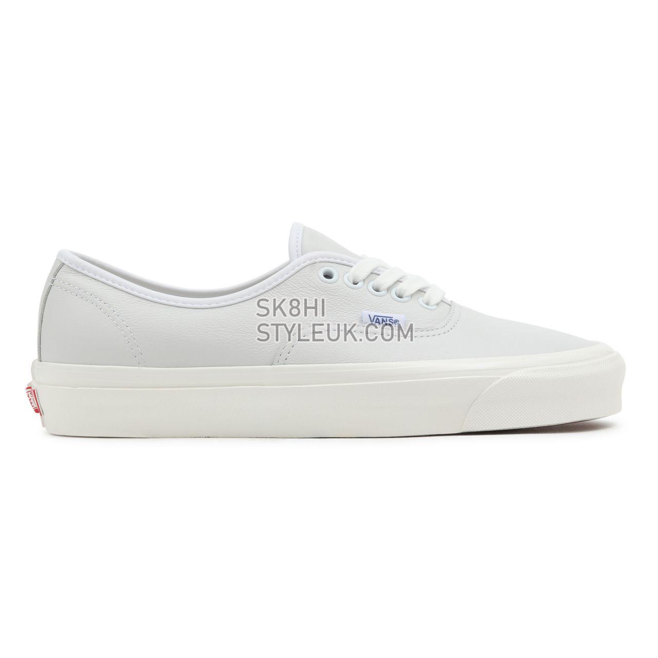 Vans Anaheim Factory Authentic 44 DX White Classic Mens Womens - (Anaheim Factory) True White/Leather VN0A54F2104 Shoes