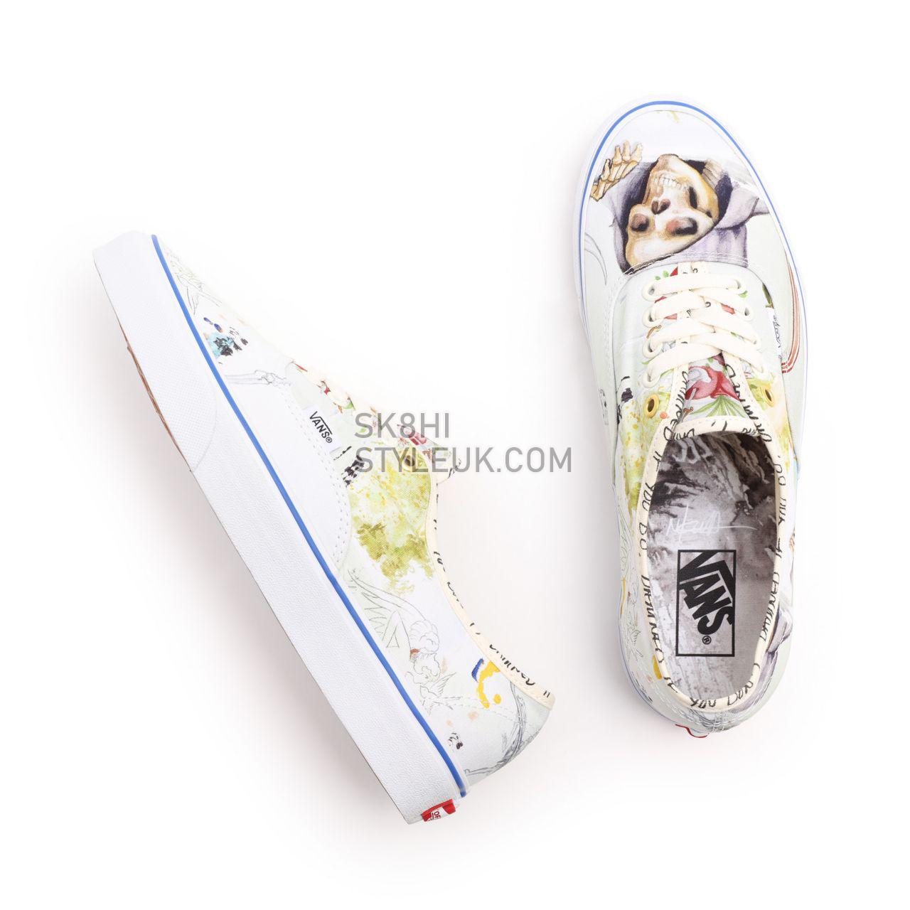 Vans OTW Gallery Authentic Multicolour Classic Mens Womens - (OTW Gallery N. Kostechko) allover repeat VN0A5HZS9FX Shoes