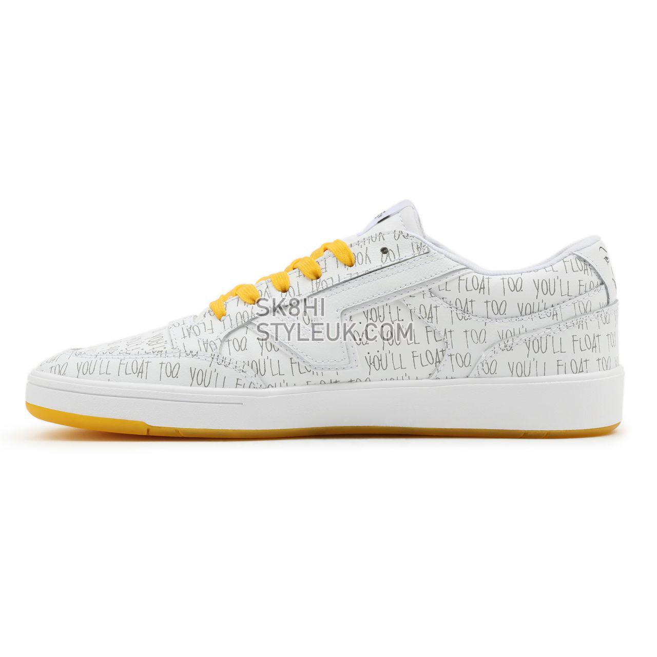 Vans X It Lowland ComfyCush White Classic Mens Womens - (Terror) True White/Spectra Yellow VN0A4TZY91J Shoes