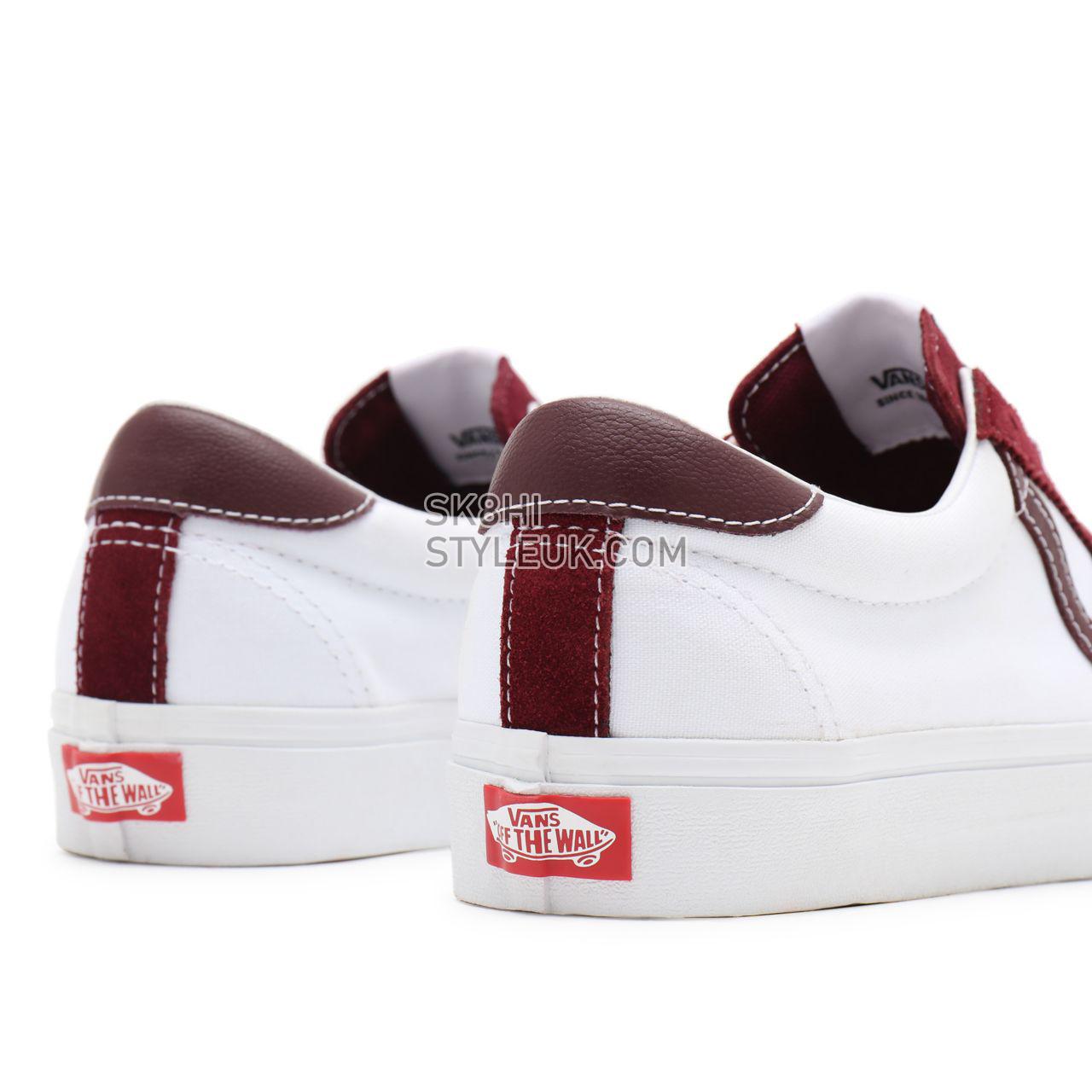 Vans Sport Red Classic Mens Womens - (Classic Sport) port royale/true white VN0A4BU69YI Shoes