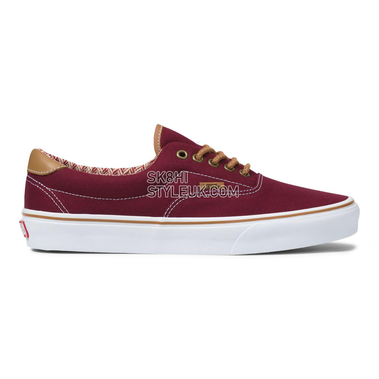 Vans C&L Era 59 Red Classic Mens Womens - (C&L) port royale/chevron VN0A34589MG Shoes