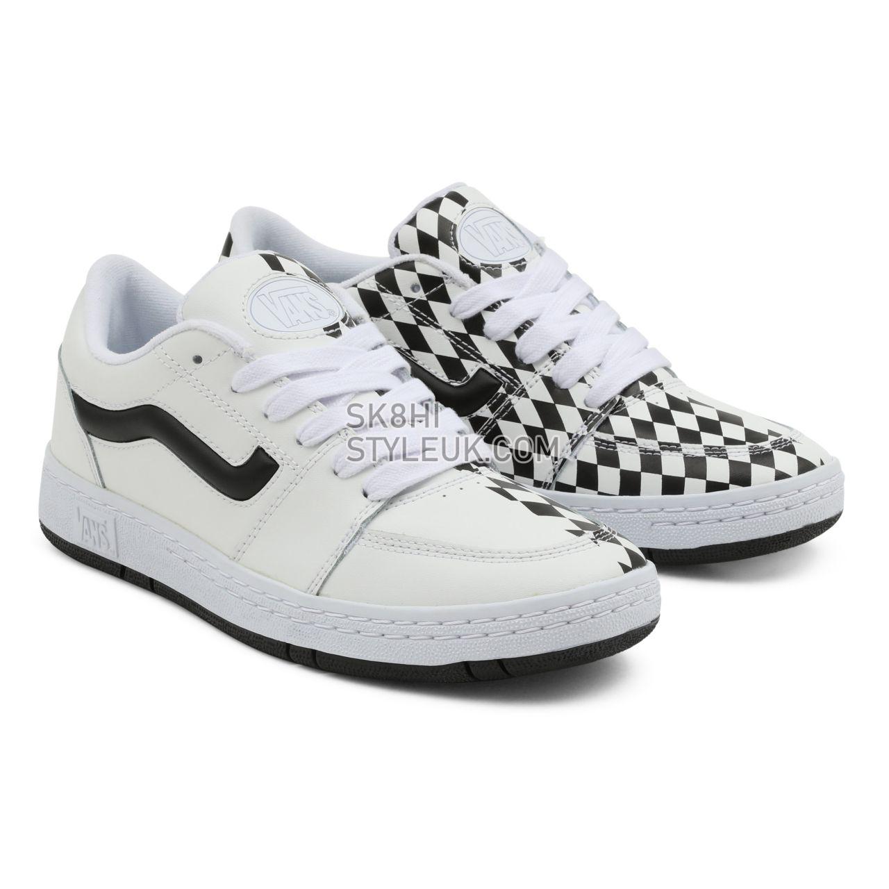 Vans Half Checkerboard Fairlane Black Classic Mens Womens - (Half Checkerboard) True White/Black VN0A5KR491E Shoes