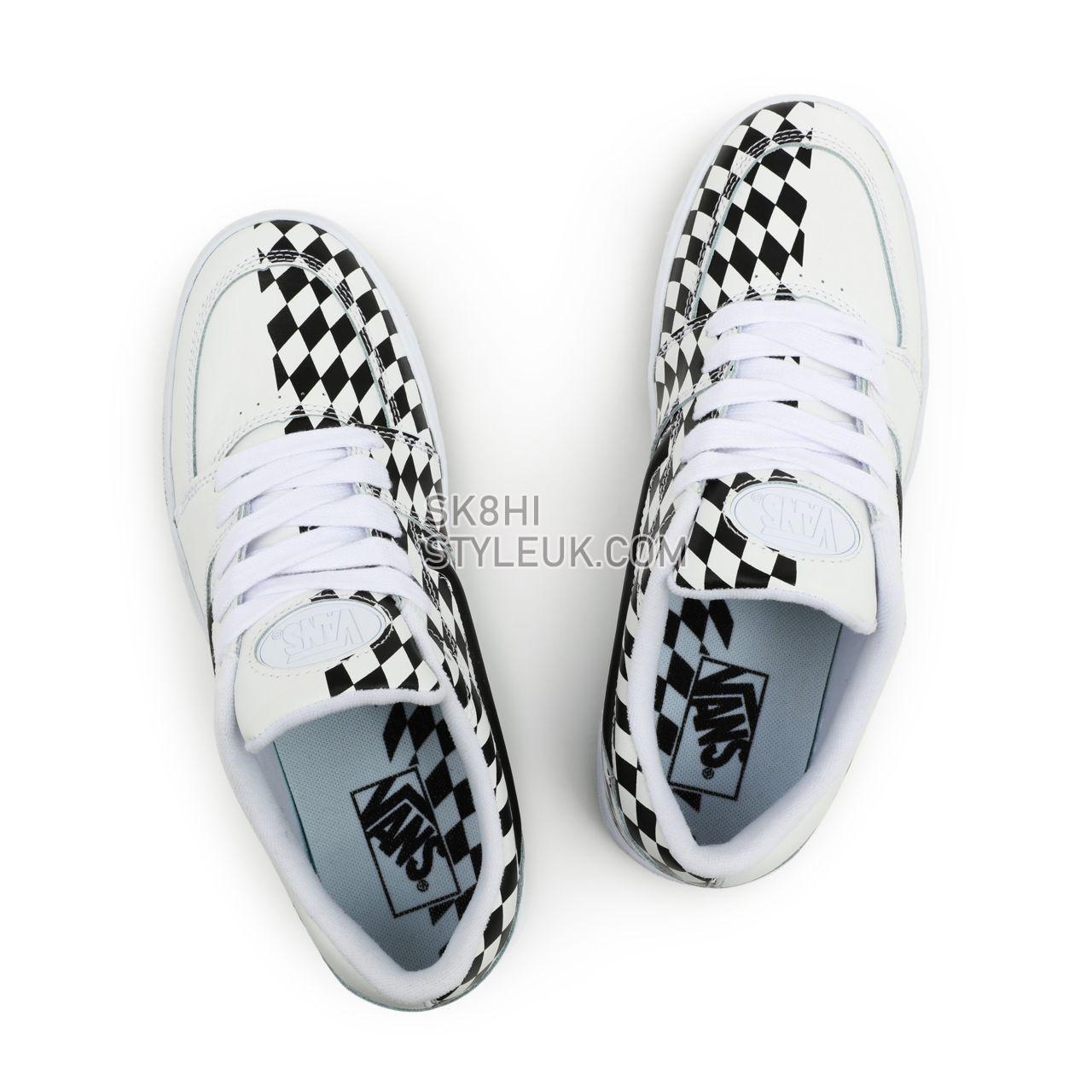 Vans Half Checkerboard Fairlane Black Classic Mens Womens - (Half Checkerboard) True White/Black VN0A5KR491E Shoes