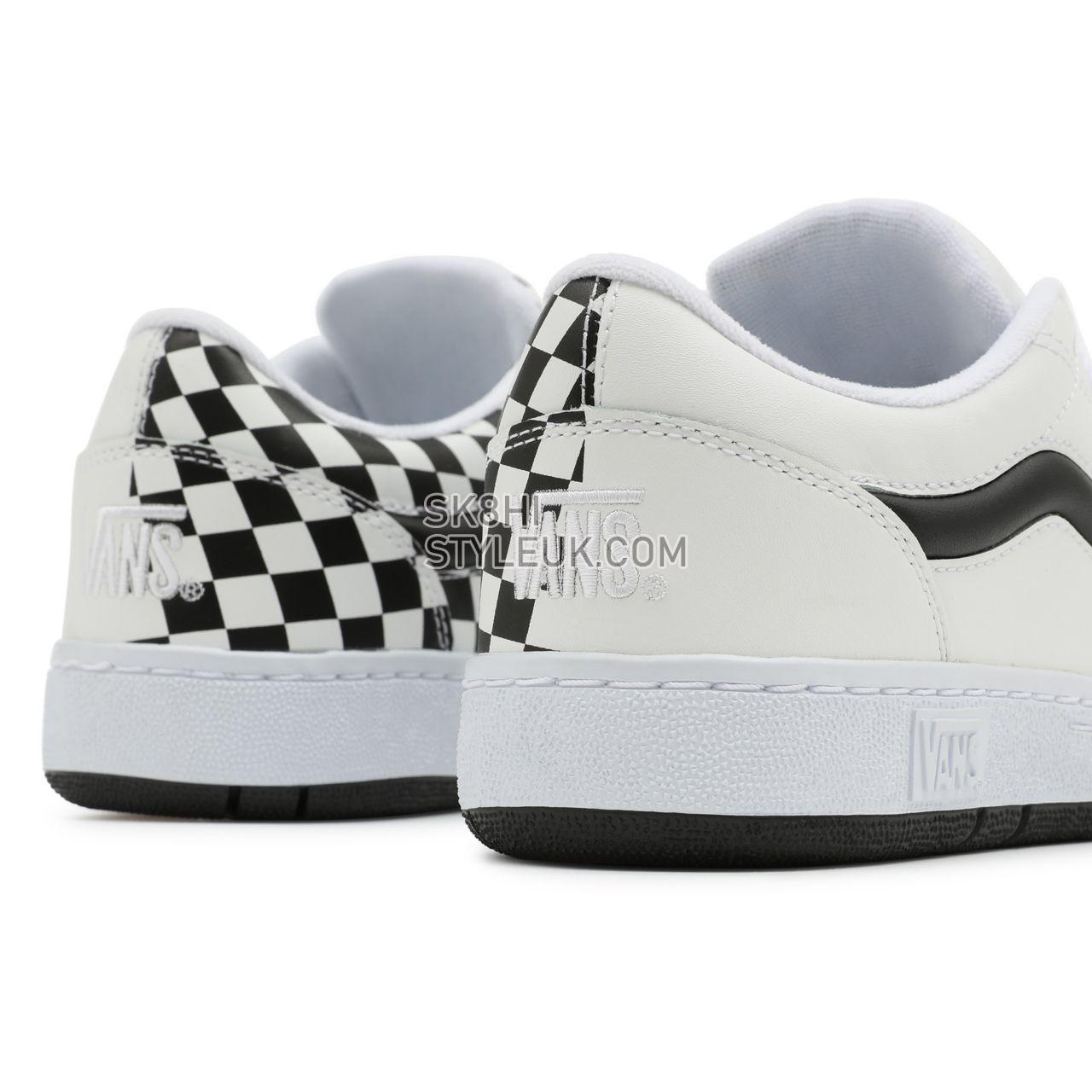 Vans Half Checkerboard Fairlane Black Classic Mens Womens - (Half Checkerboard) True White/Black VN0A5KR491E Shoes