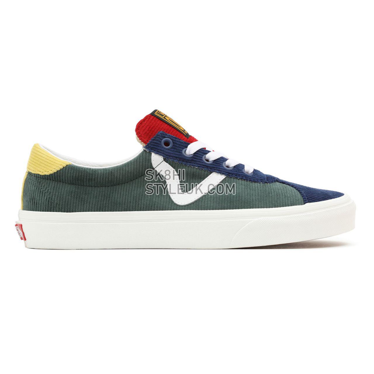 Vans Mixed Corduroy Vans Sport Multicolour Classic Mens Womens - (Mixed Corduroy) Multi/Jungle Green VN0A5KX794M Shoes