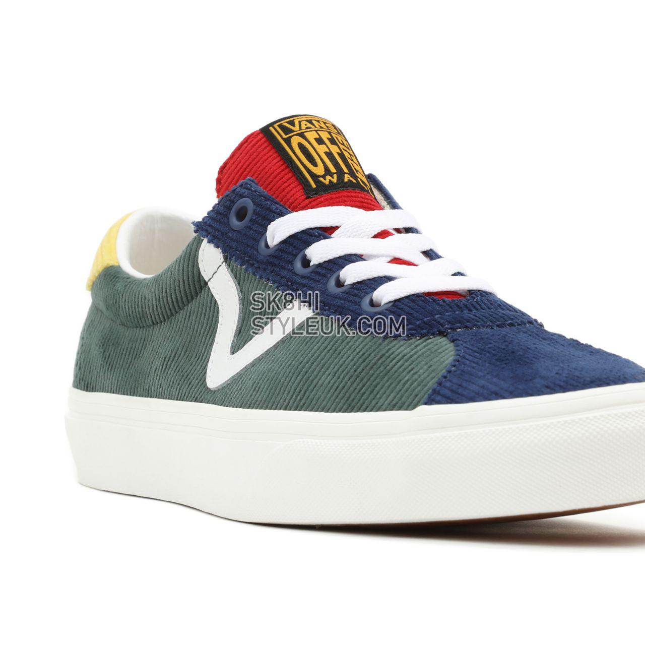 Vans Mixed Corduroy Vans Sport Multicolour Classic Mens Womens - (Mixed Corduroy) Multi/Jungle Green VN0A5KX794M Shoes