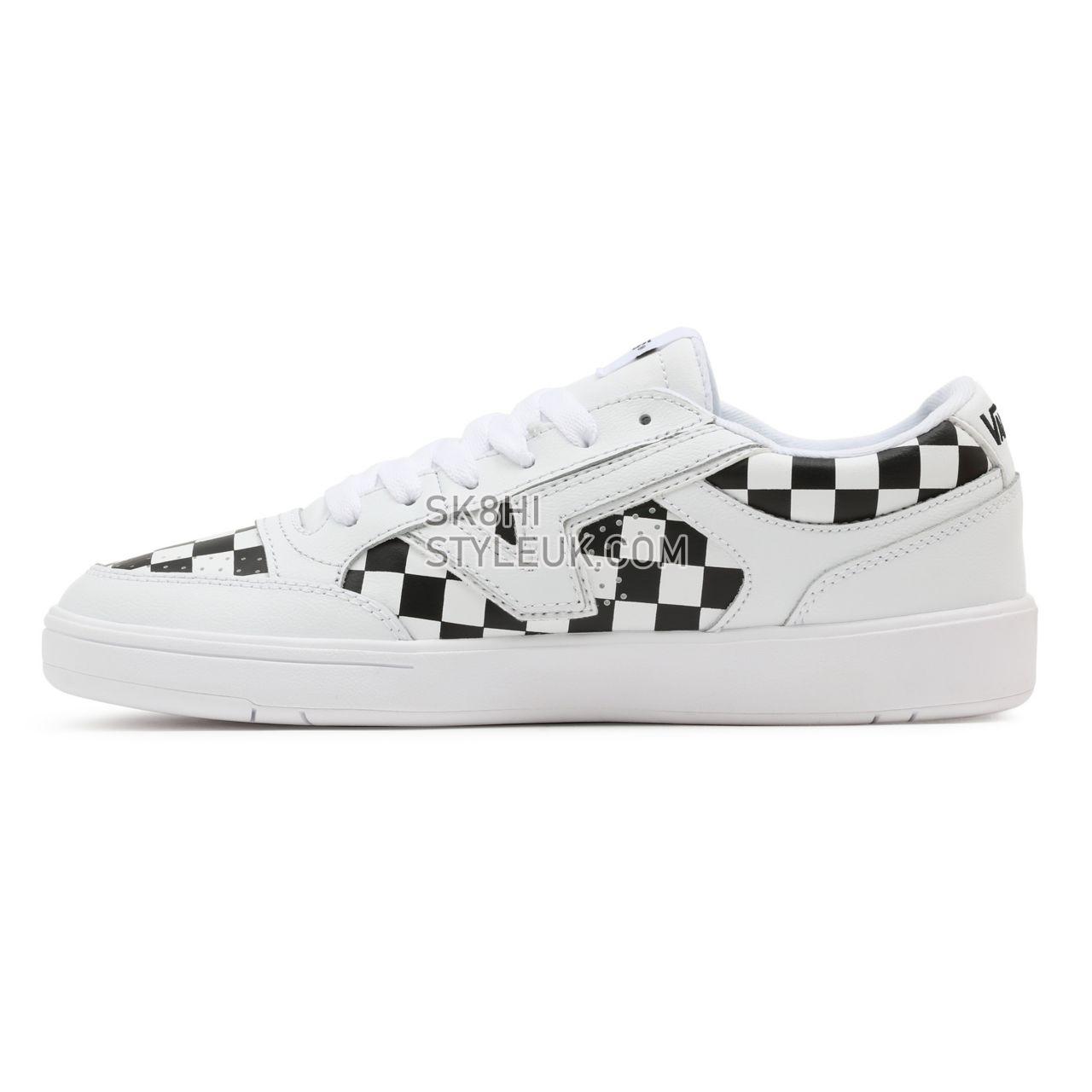 Vans Checkerboard Lowland ComfyCush Black Classic Mens Womens - (Checkerboard) True White/Black VN0A4TZY27I Shoes