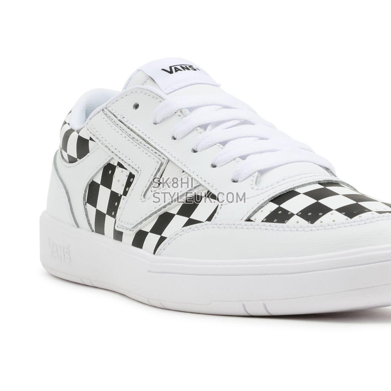 Vans Checkerboard Lowland ComfyCush Black Classic Mens Womens - (Checkerboard) True White/Black VN0A4TZY27I Shoes