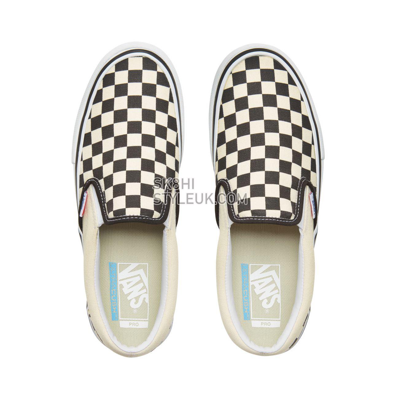 Vans Checkerboard  Slip-On Pro Classic Mens Womens - Black-White VN0A347VAPK Shoes