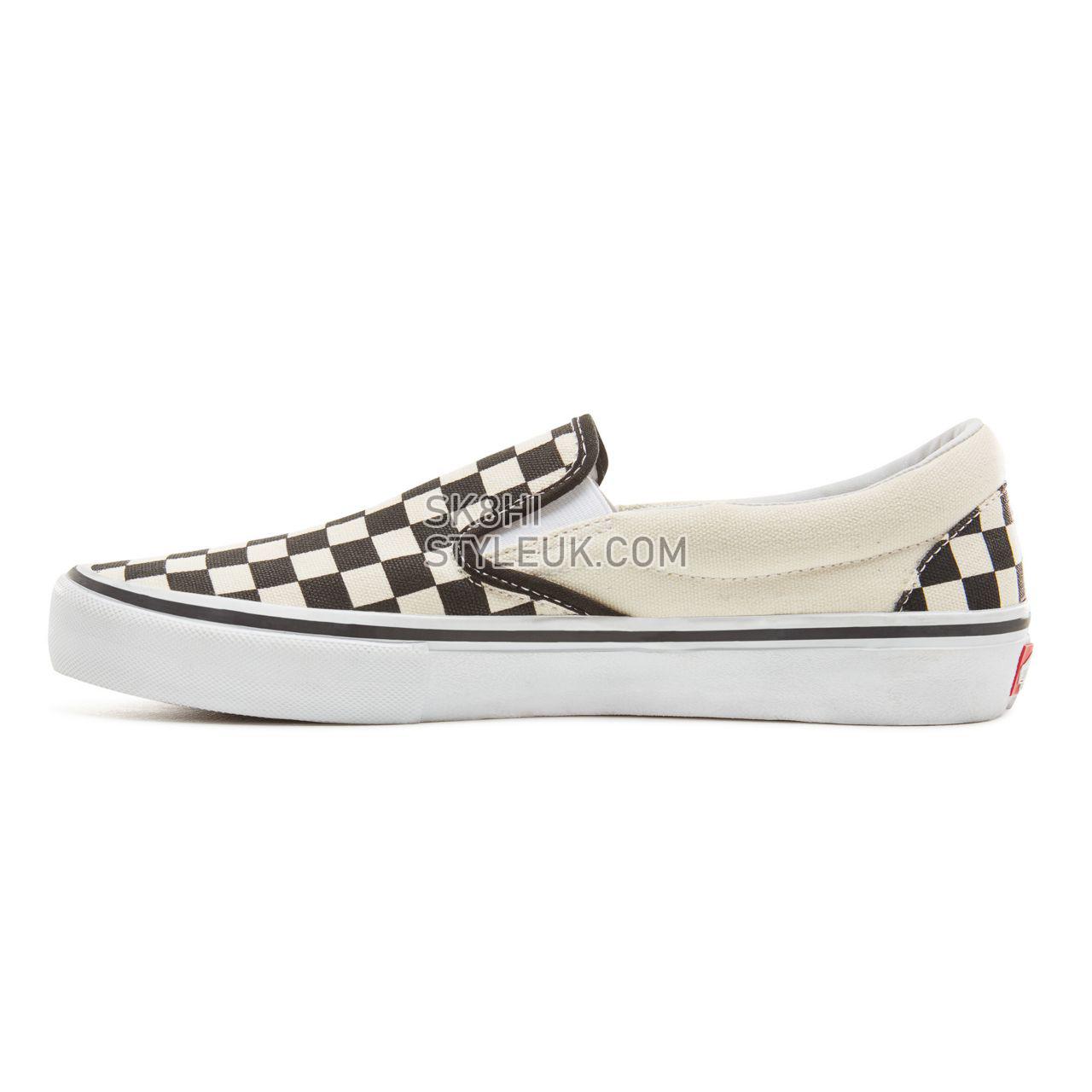 Vans Checkerboard  Slip-On Pro Classic Mens Womens - Black-White VN0A347VAPK Shoes