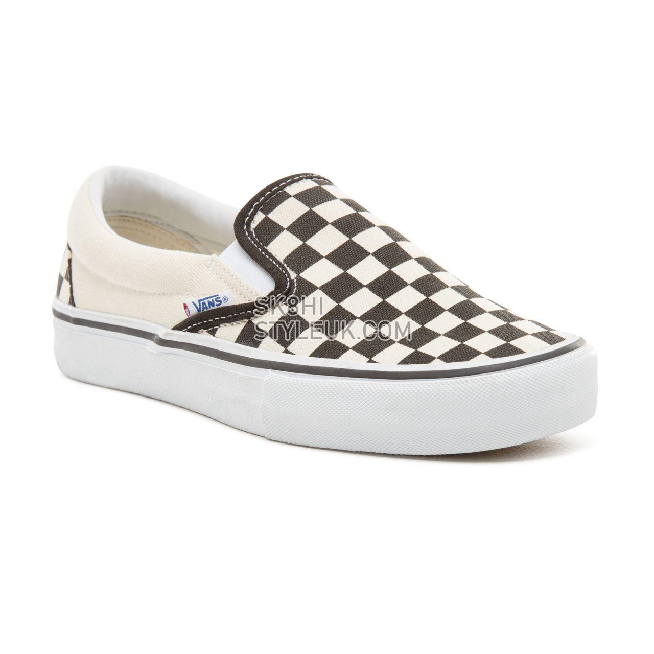 Vans Checkerboard  Slip-On Pro Classic Mens Womens - Black-White VN0A347VAPK Shoes