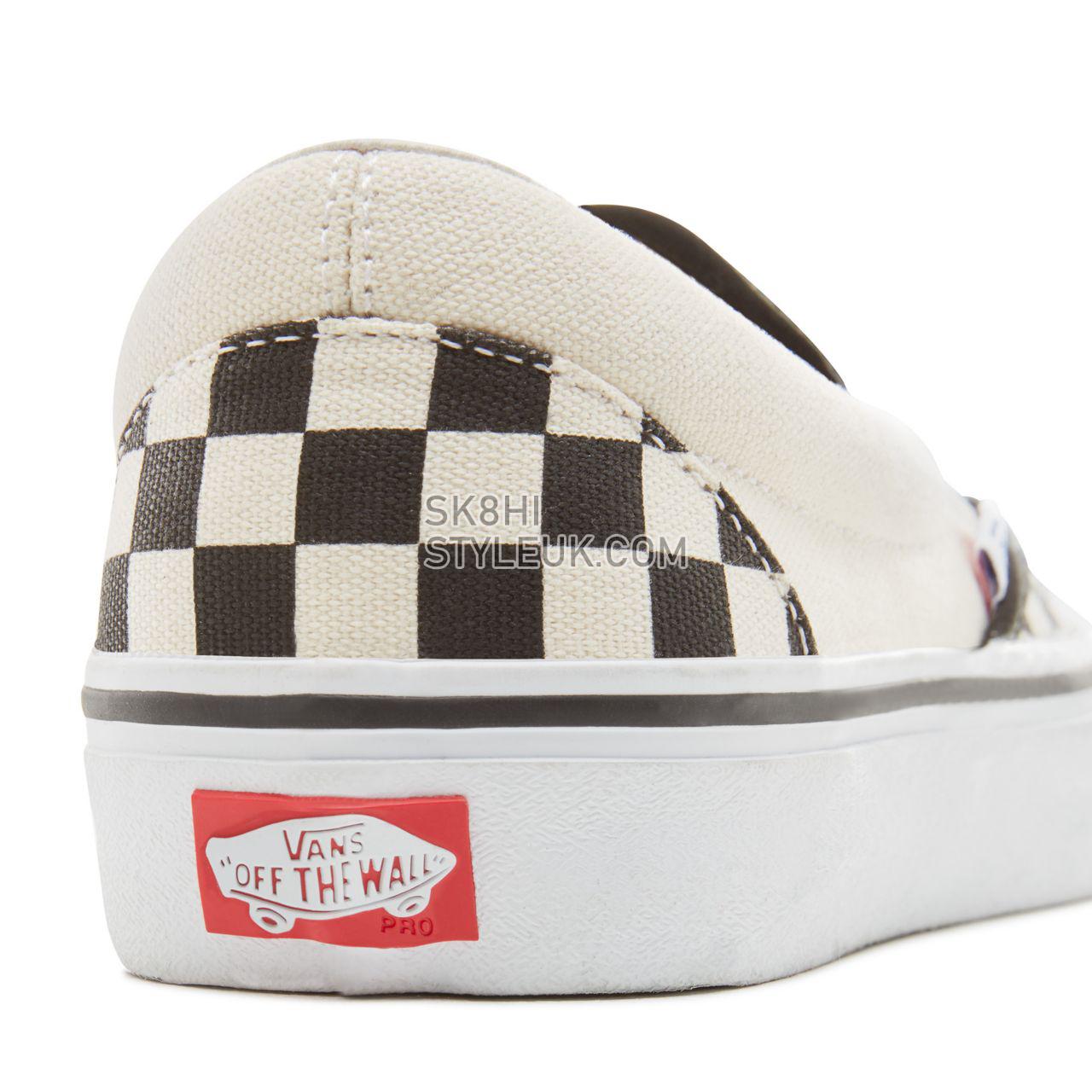 Vans Checkerboard  Slip-On Pro Classic Mens Womens - Black-White VN0A347VAPK Shoes