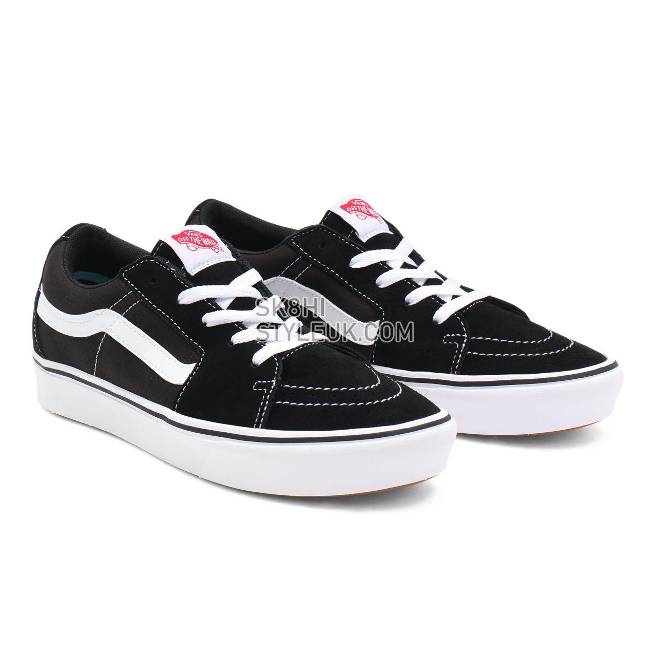 Vans Classic ComfyCush Sk8-Low Black Classic Mens Womens - (Classic) black/true white VN0A4UVCVNE Shoes