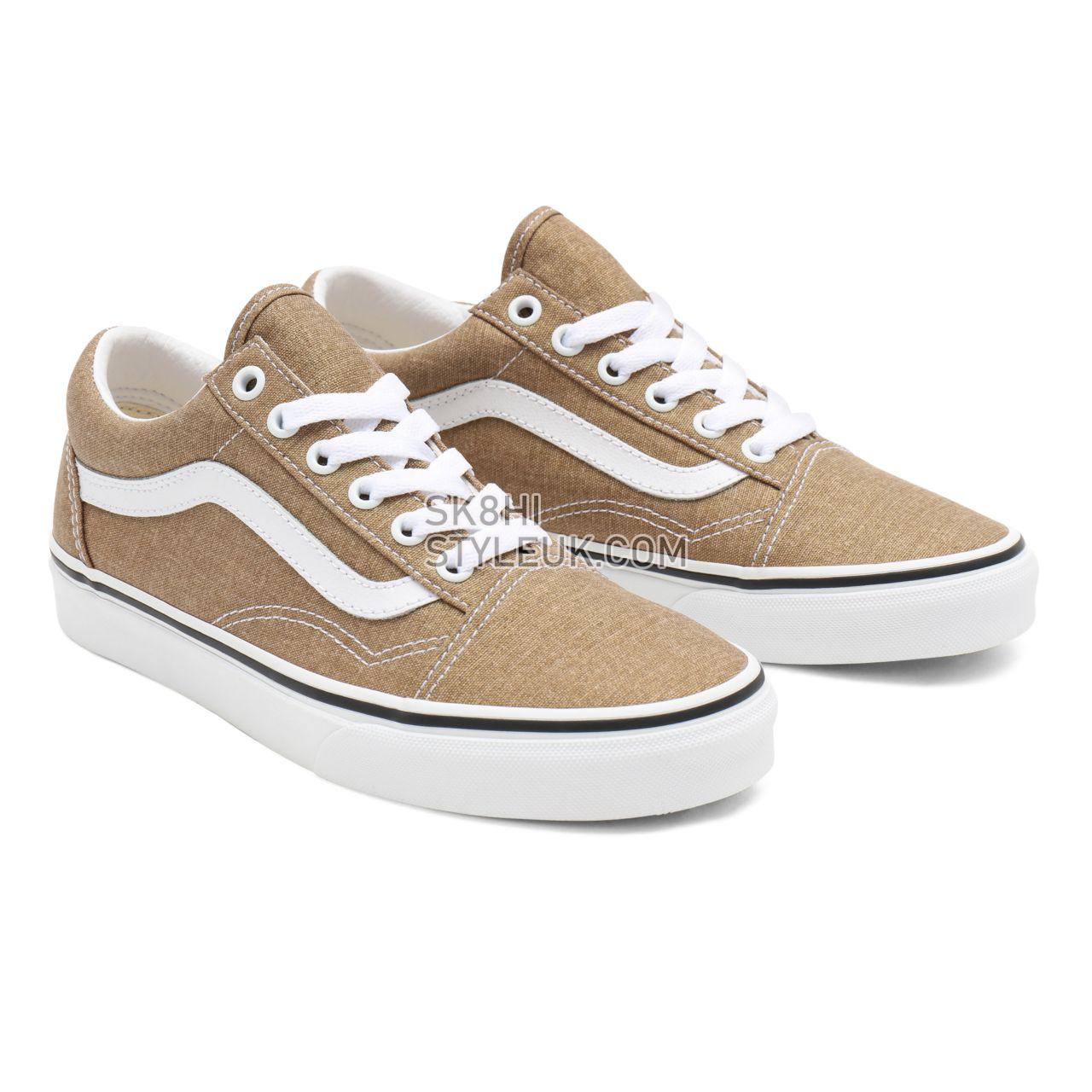 Vans Old Skool Brown Classic Mens Womens - bronze age/true white VN0A38G19EN Shoes