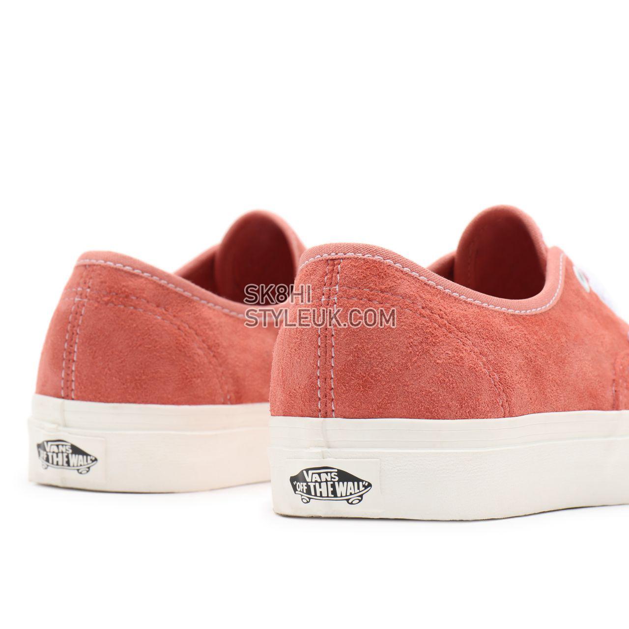 Vans Pig Suede Authentic Pink Classic Mens Womens - (Pig Suede) terra cotta/snow white VN0A5HZS9GA Shoes