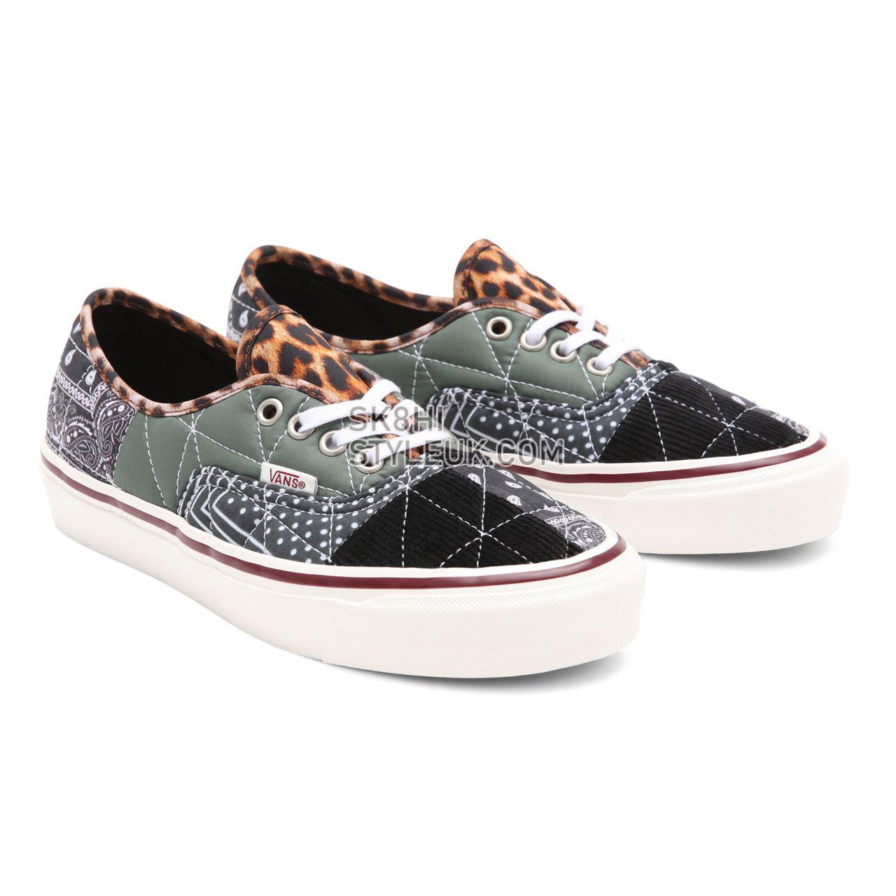 Vans Anaheim Factory Authentic 44 DX Pw Black Classic Mens Womens - (Anaheim Factory) quilted mix VN0A54F99GU Shoes