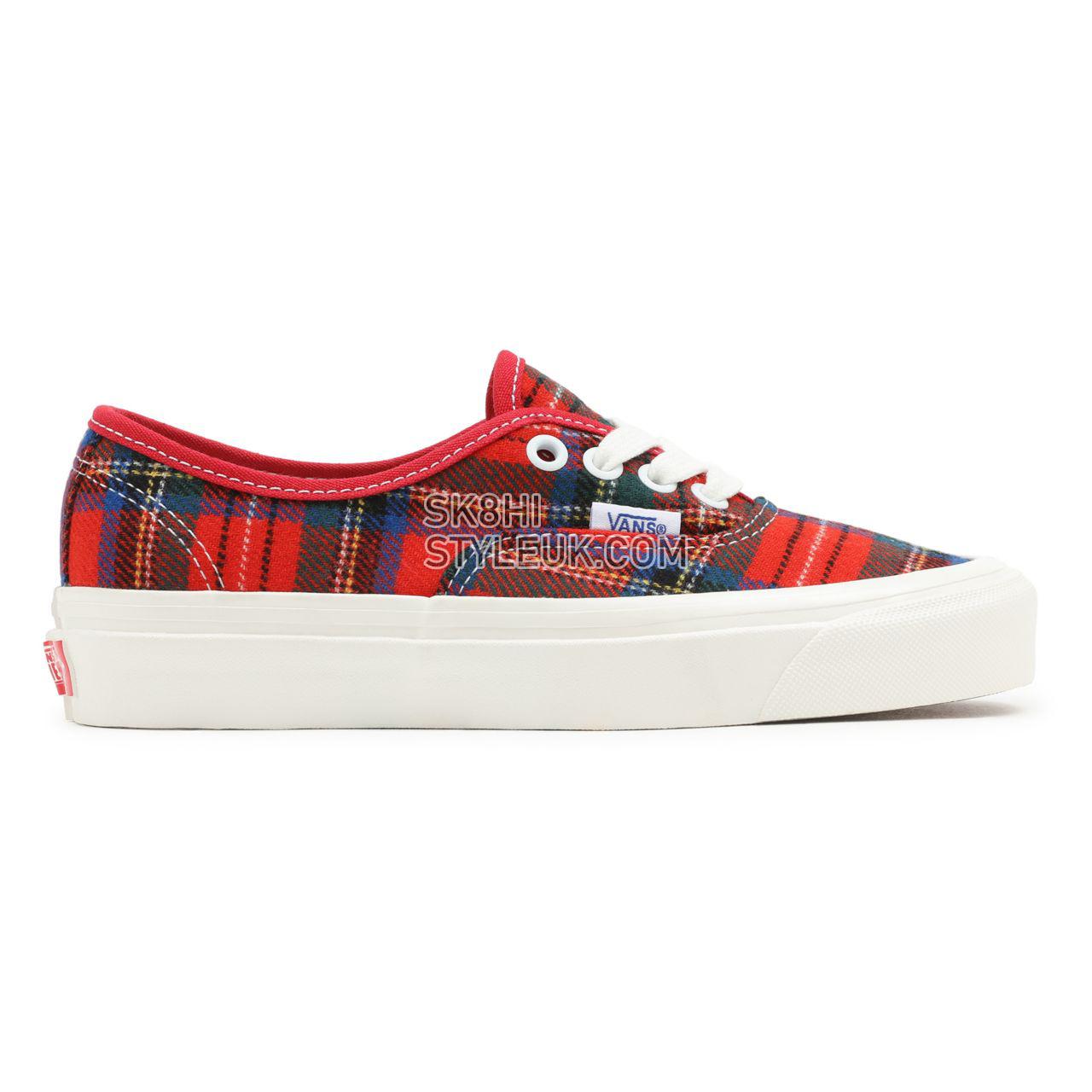 Vans Anaheim Factory Authentic 44 DX Multicolour Classic Mens Womens - (Anaheim Factory) pendleton/royal stewart tartan VN0A54F2