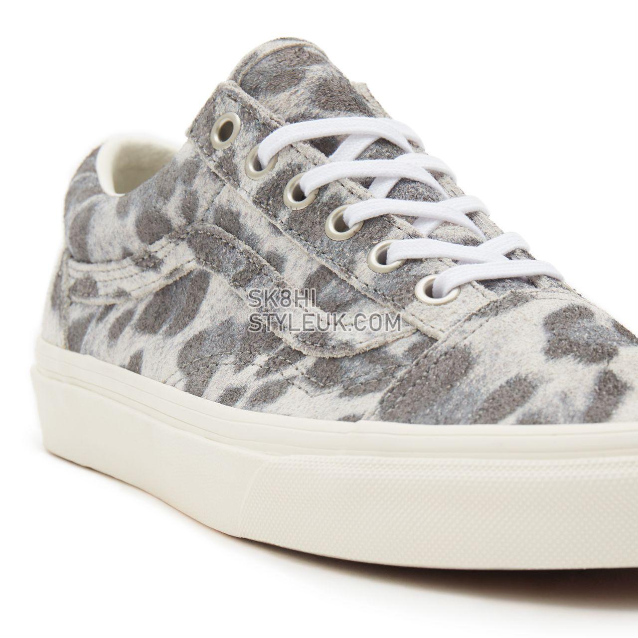 Vans Hairy Suede Old Skool Grey Classic Mens Womens - (Hairy Suede) leopard/marshmallow VN0A38G19FS Shoes