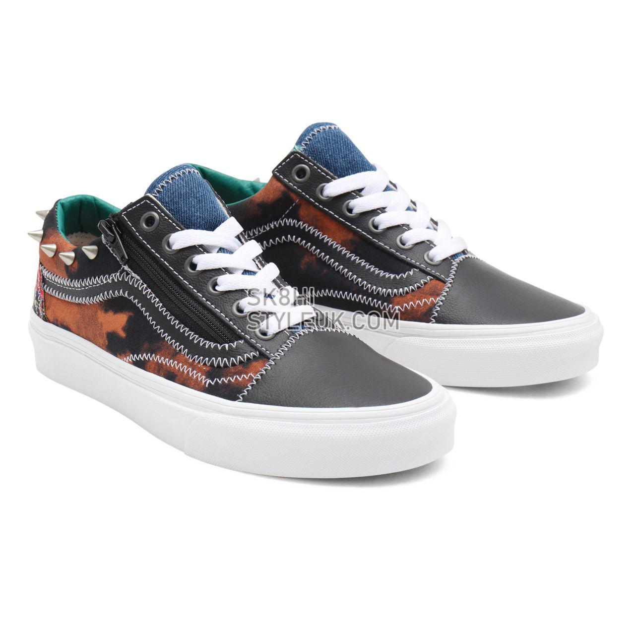 Vans Tartan Daze Old Skool Zip Multicolour Classic Mens Womens - (Tartan Daze) multi/acid dye VN0A34939GB Shoes