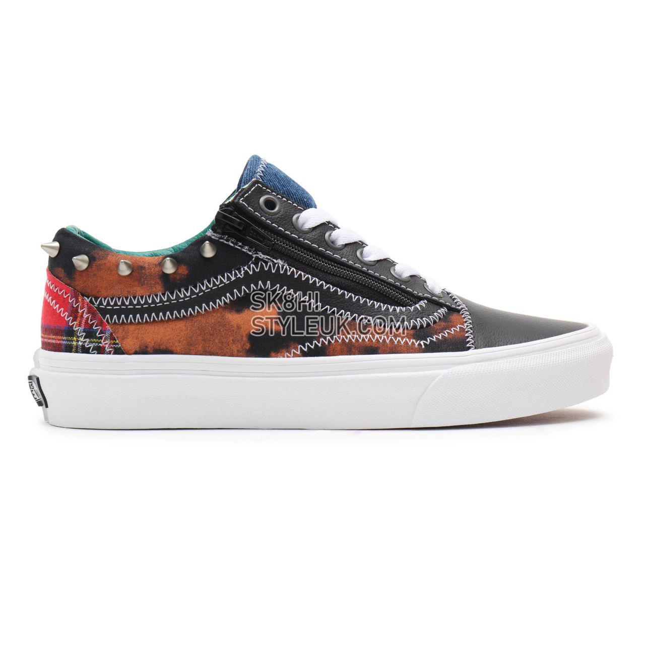 Vans Tartan Daze Old Skool Zip Multicolour Classic Mens Womens - (Tartan Daze) multi/acid dye VN0A34939GB Shoes