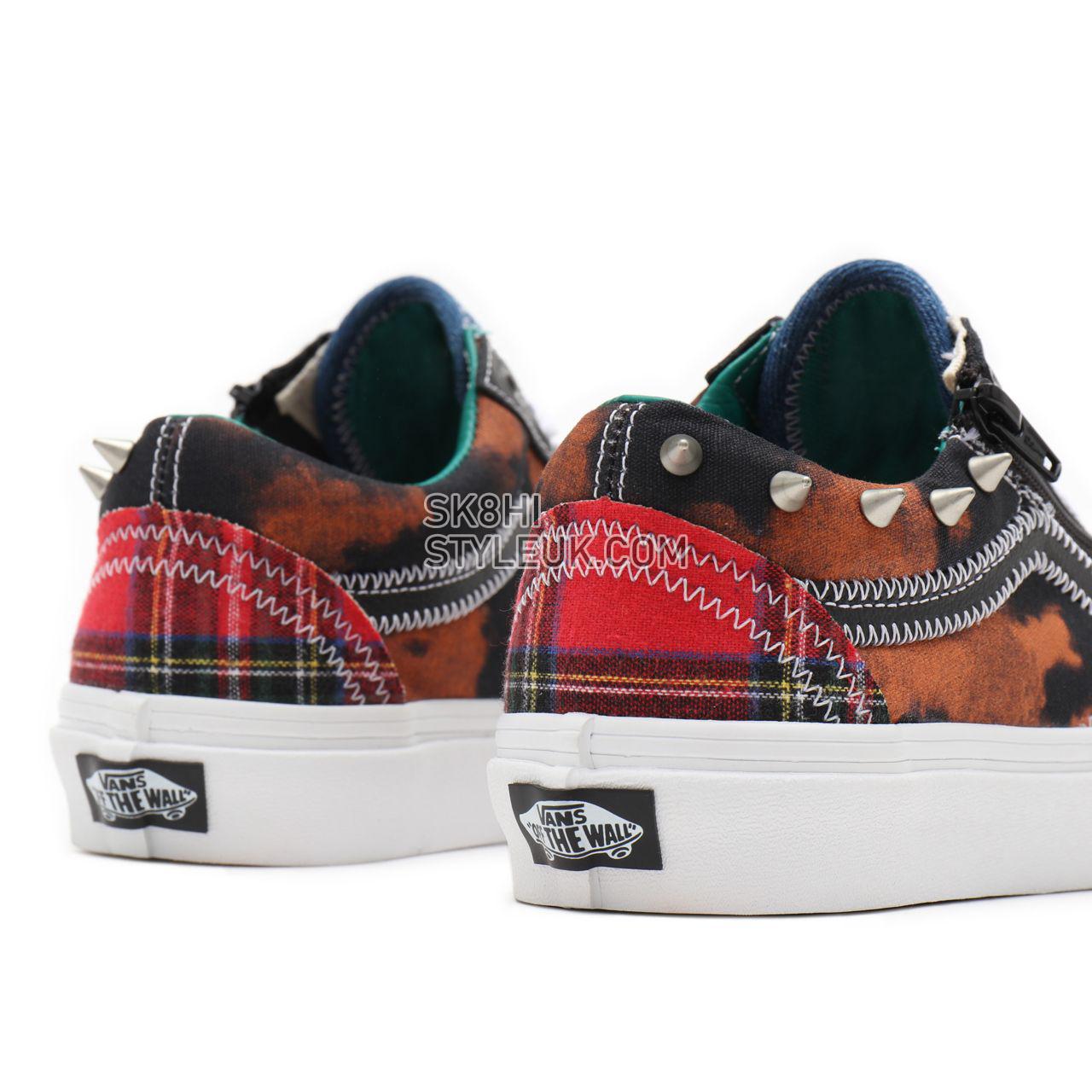 Vans Tartan Daze Old Skool Zip Multicolour Classic Mens Womens - (Tartan Daze) multi/acid dye VN0A34939GB Shoes