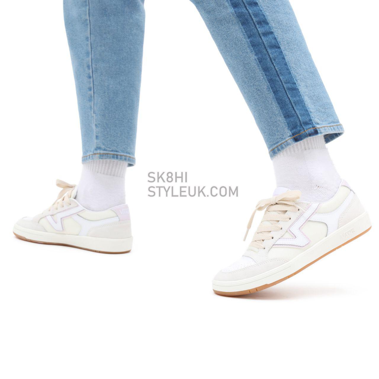 Vans Serio Collection Lowland ComfyCush White Classic Mens Womens - (Serio Collection) true white/orchid ice VN0A4TZY9QR Shoes