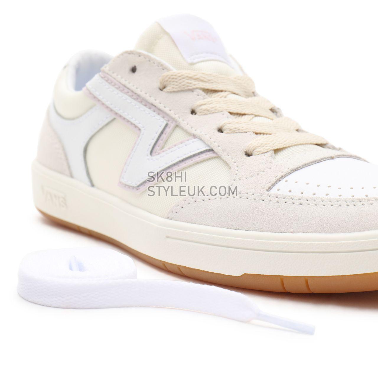 Vans Serio Collection Lowland ComfyCush White Classic Mens Womens - (Serio Collection) true white/orchid ice VN0A4TZY9QR Shoes