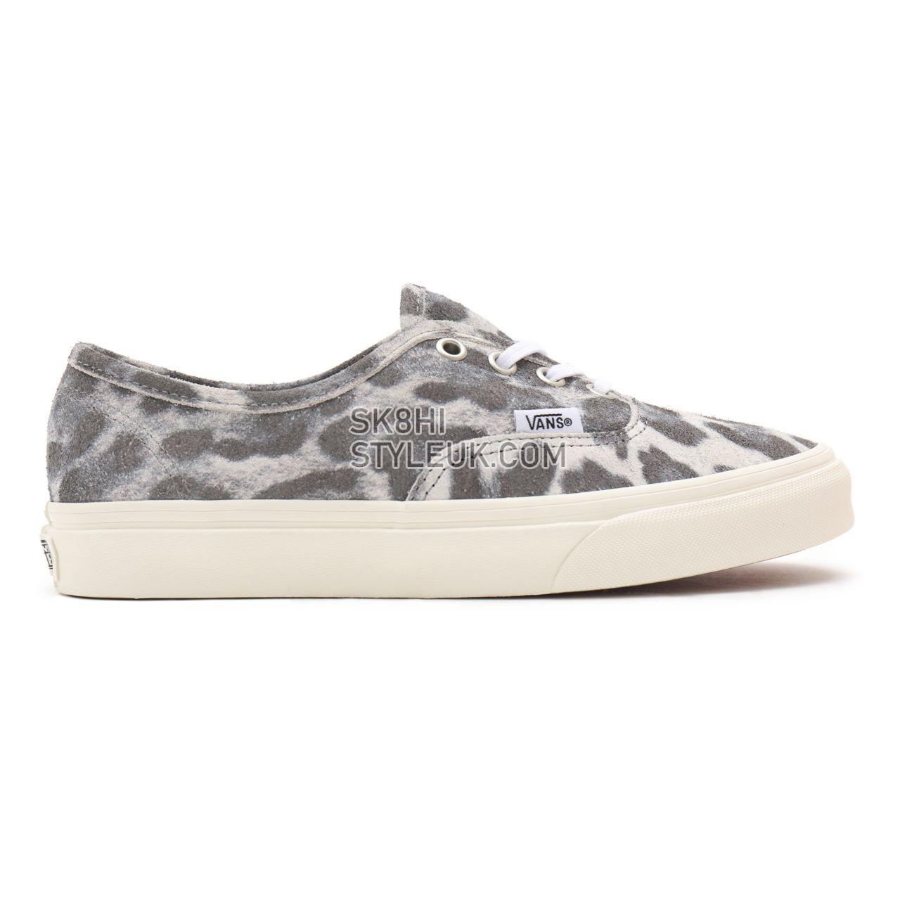 Vans Hairy Suede Authentic Grey Classic Mens Womens - (Hairy Suede) leopard/marshmallow VN0A5HZS9FS Shoes