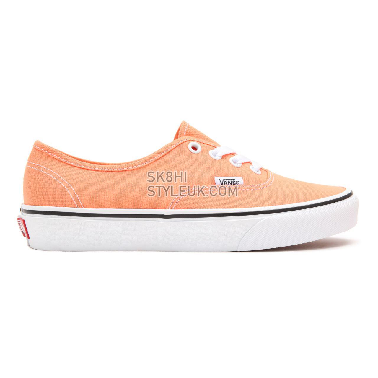 Vans Authentic Orange Classic Mens Womens - cadmium orange/true white VN0A5HZS9GC Shoes