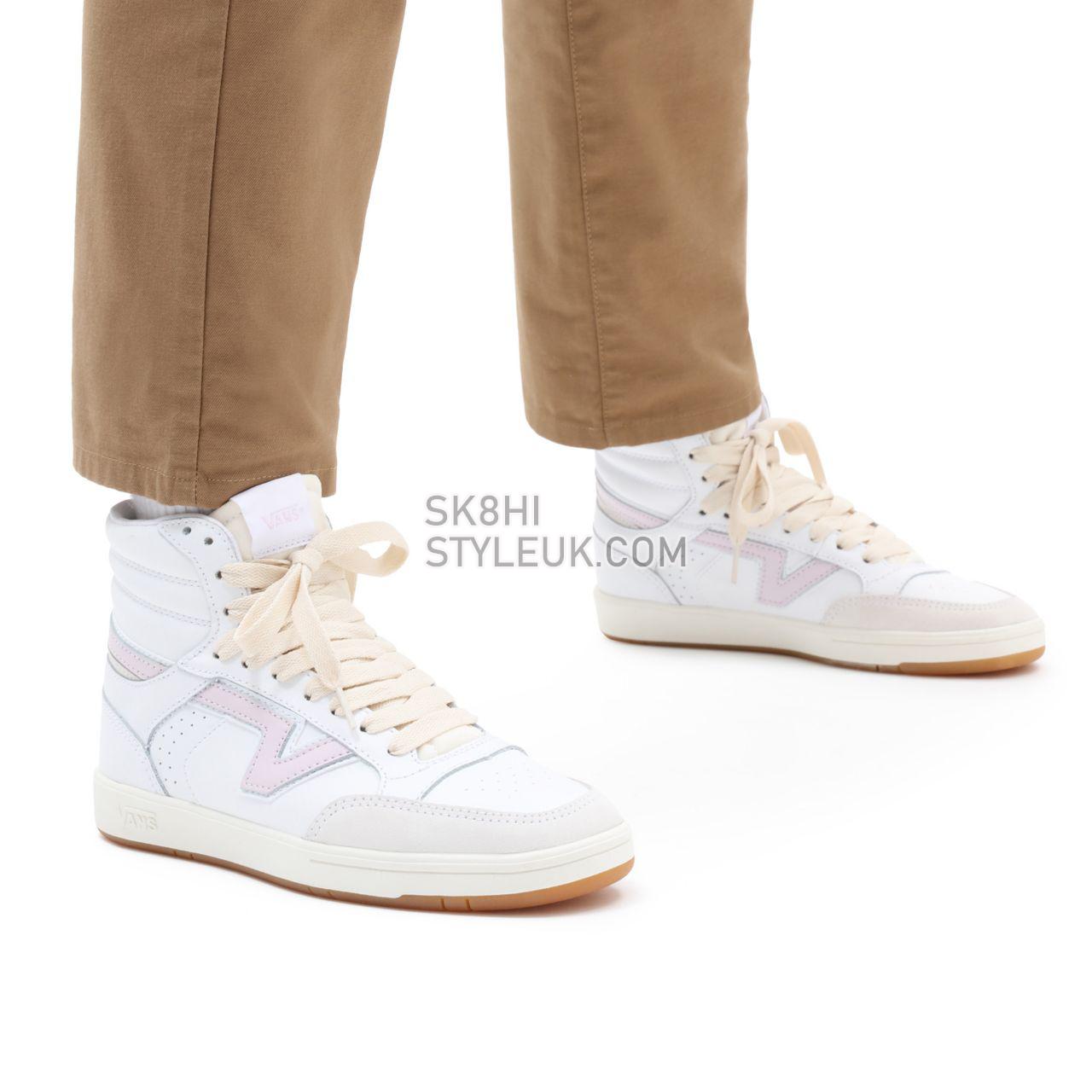 Vans Serio Collection Lowland Hi ComfyCush White Classic Mens Womens - (Serio Collection) true white/orchid ice VN0A5DY99QR Shoe