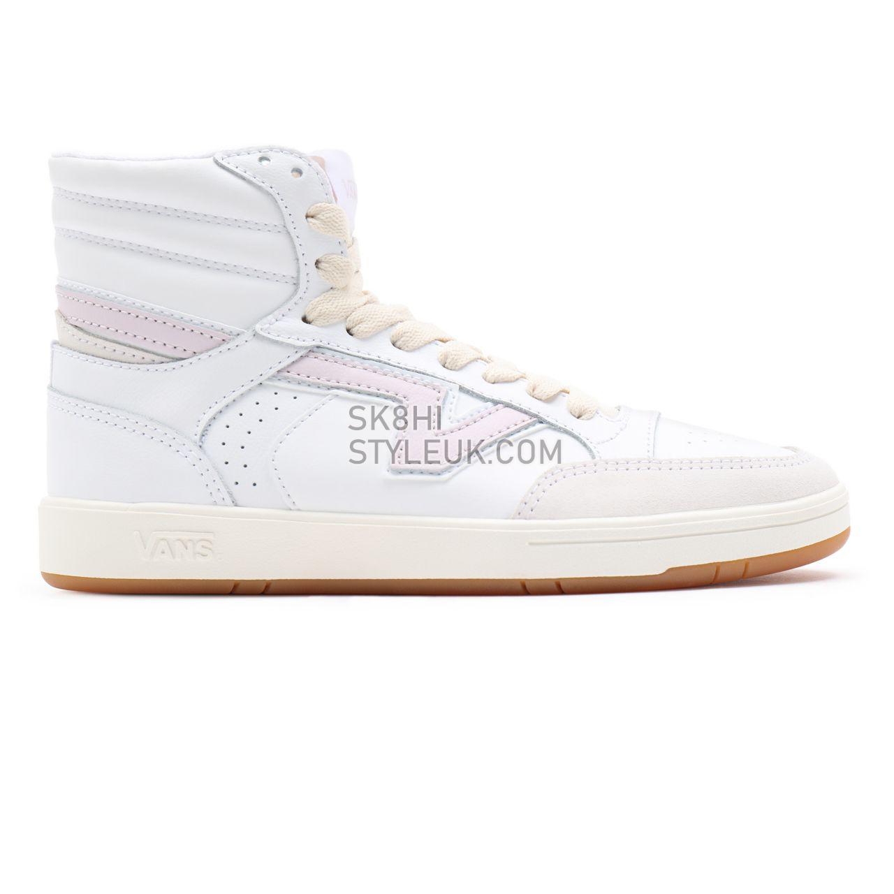 Vans Serio Collection Lowland Hi ComfyCush White Classic Mens Womens - (Serio Collection) true white/orchid ice VN0A5DY99QR Shoe