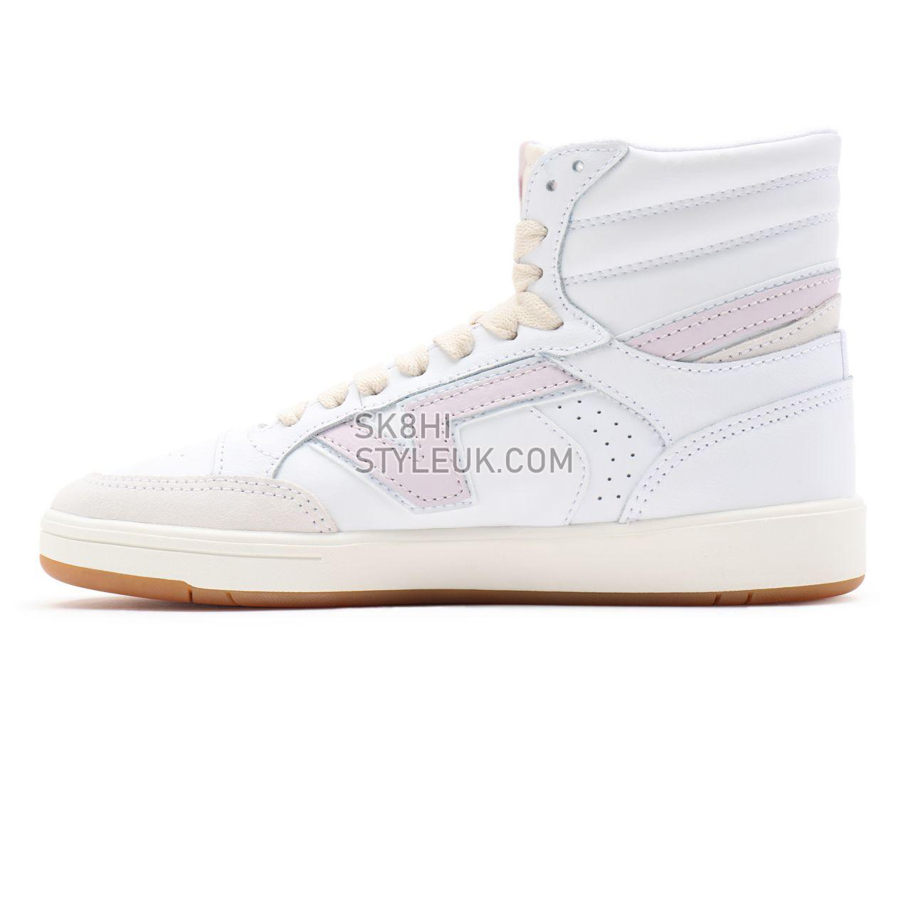 Vans Serio Collection Lowland Hi ComfyCush White Classic Mens Womens - (Serio Collection) true white/orchid ice VN0A5DY99QR Shoe