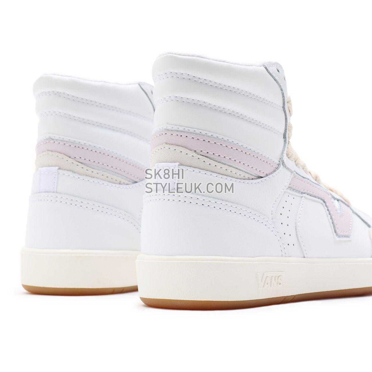 Vans Serio Collection Lowland Hi ComfyCush White Classic Mens Womens - (Serio Collection) true white/orchid ice VN0A5DY99QR Shoe