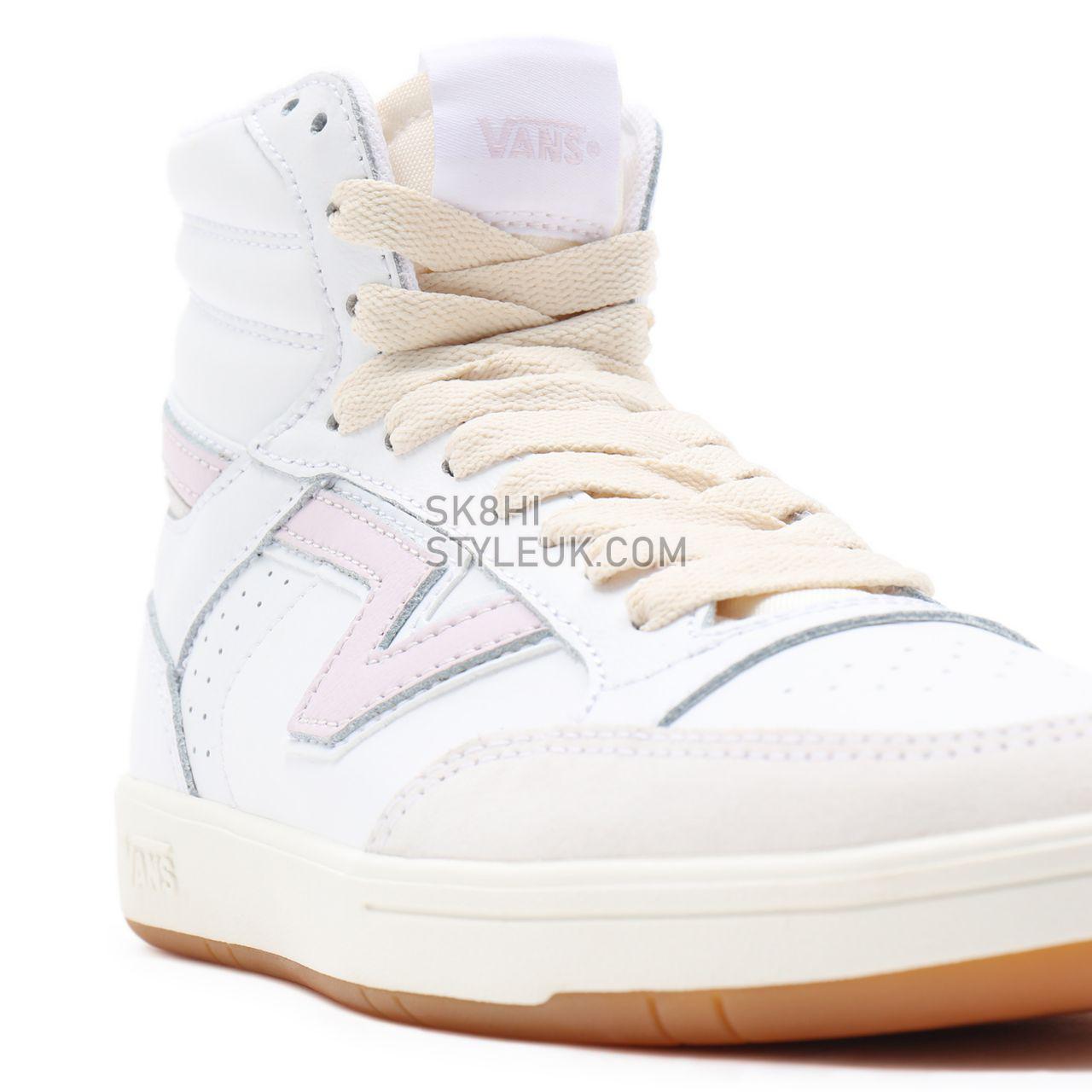 Vans Serio Collection Lowland Hi ComfyCush White Classic Mens Womens - (Serio Collection) true white/orchid ice VN0A5DY99QR Shoe