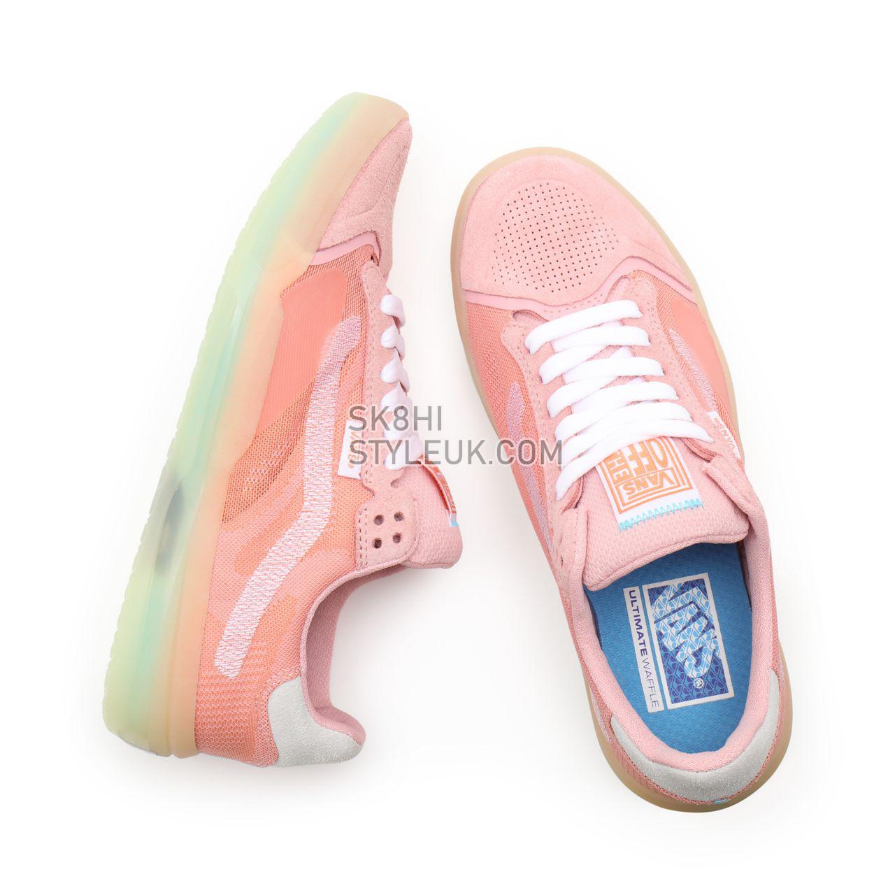 Vans Two-Tone EVDNT UltimateWaffle Pink Classic Mens Womens - (Two-Tone) powder pink/waxy yellow VN0A5DY79LR Shoes